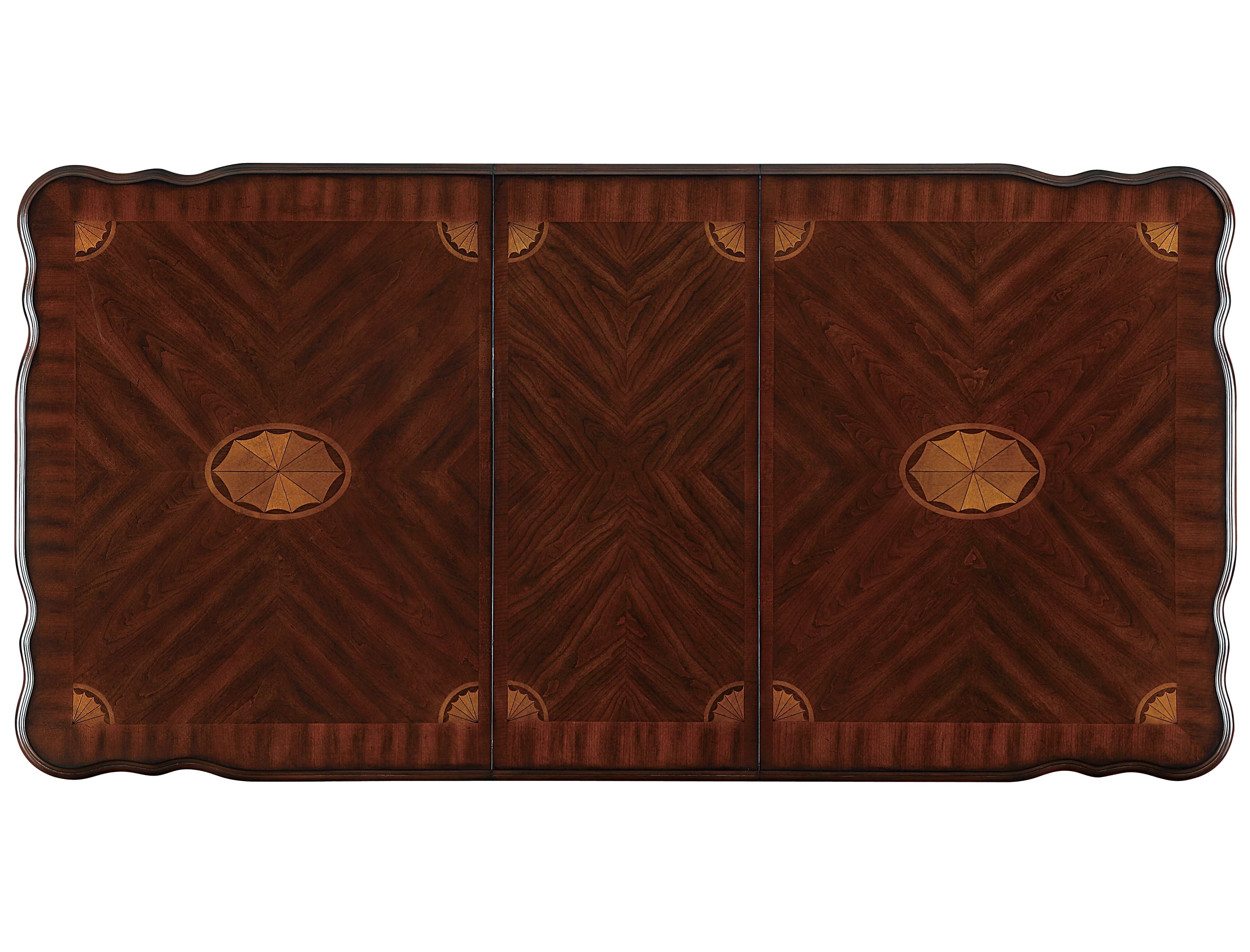 Norwich Leg Classic Rectangular Wood/Wood Veneer Extendable Dining Table