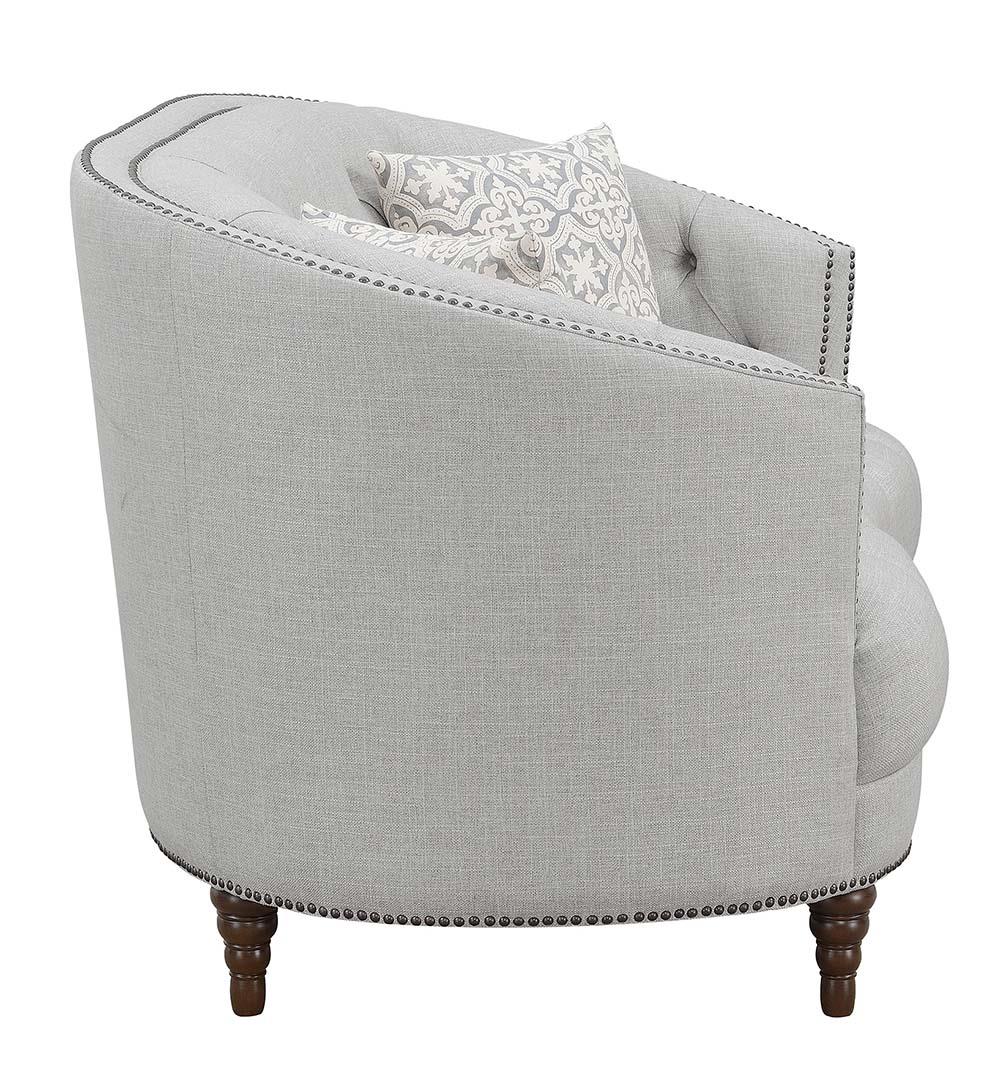 Avonlea Sloped Arm Tufted Fabric Loveseat