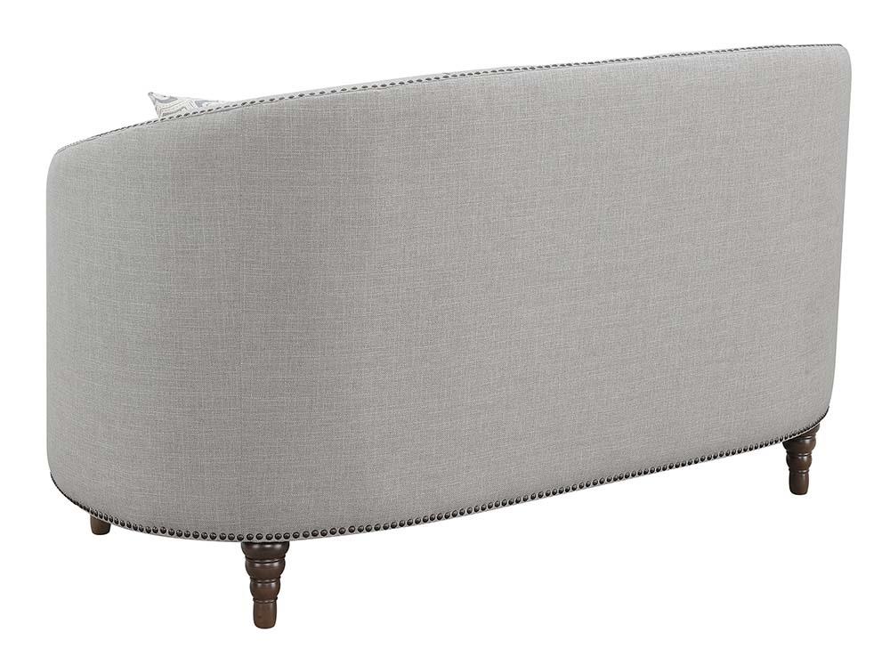 Avonlea Sloped Arm Tufted Fabric Living Room Set