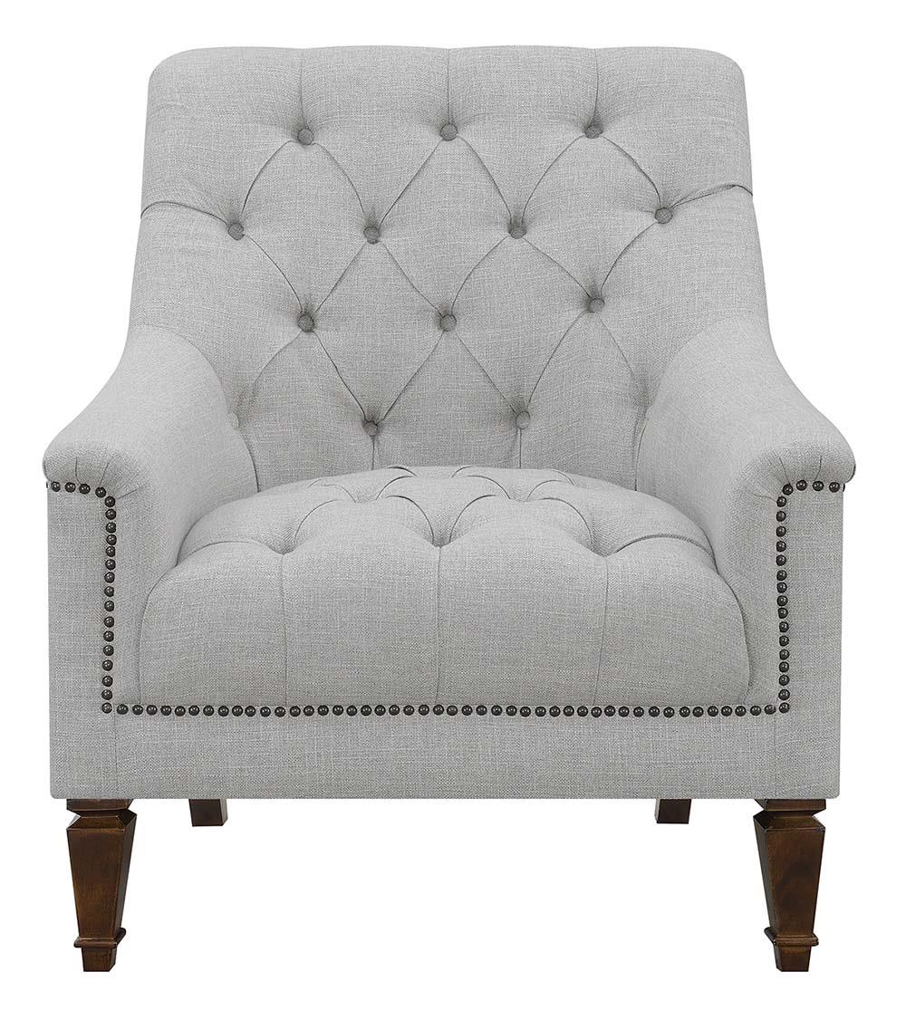 Avonlea Sloped Arm Tufted Fabric Chair