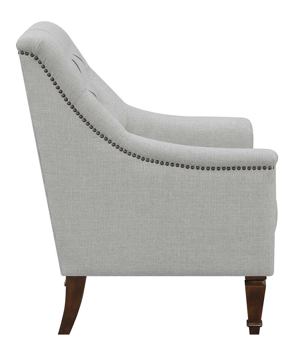 Avonlea Sloped Arm Tufted Fabric Chair