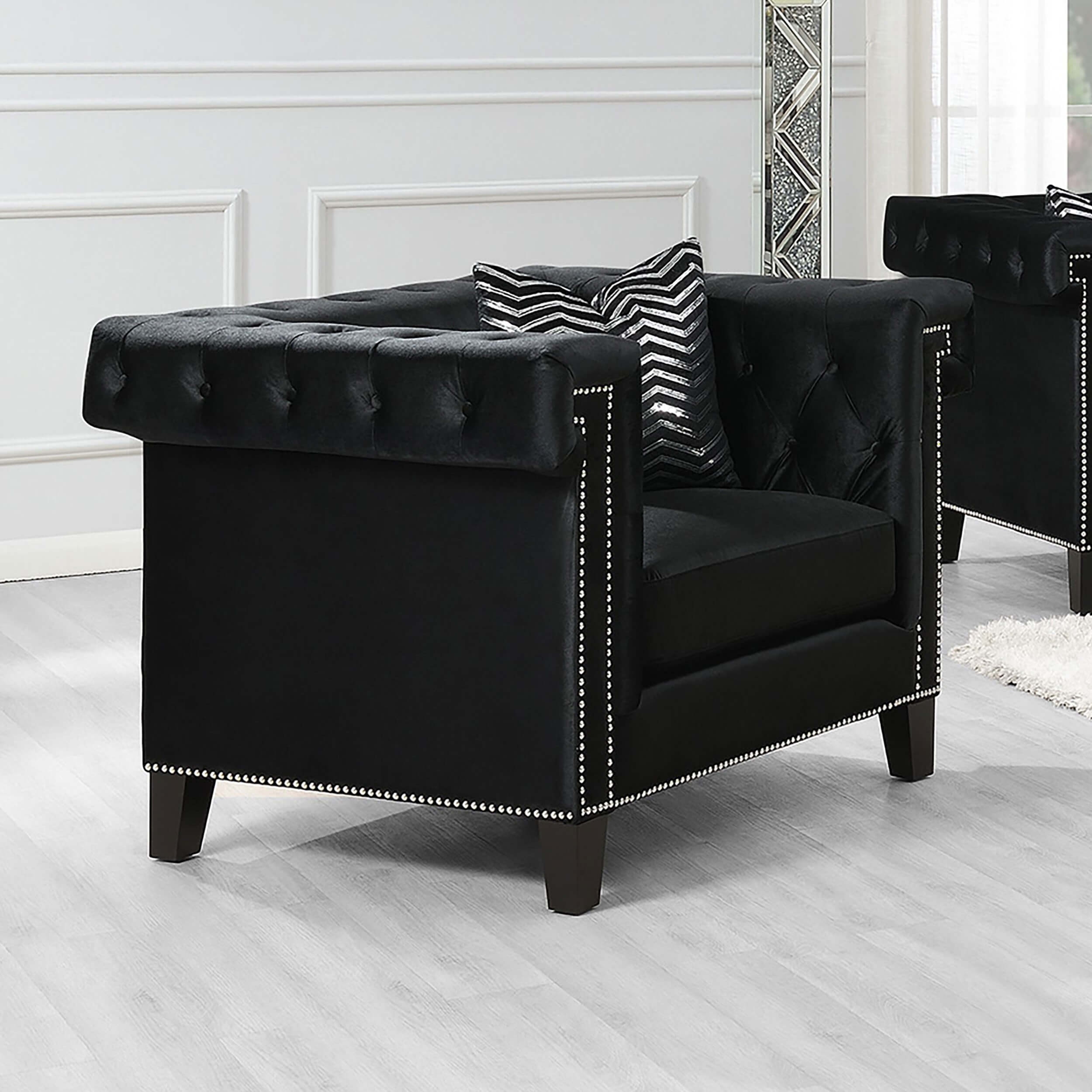 Reventlow Tufted Velvet Chair