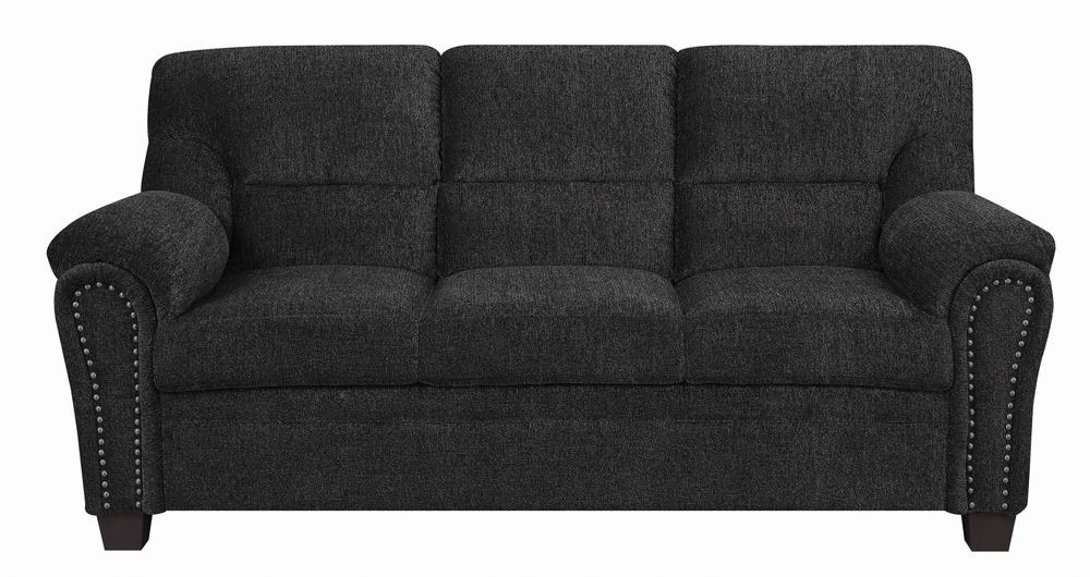 Clemintine Chenille Sofa with Nailhead Trim