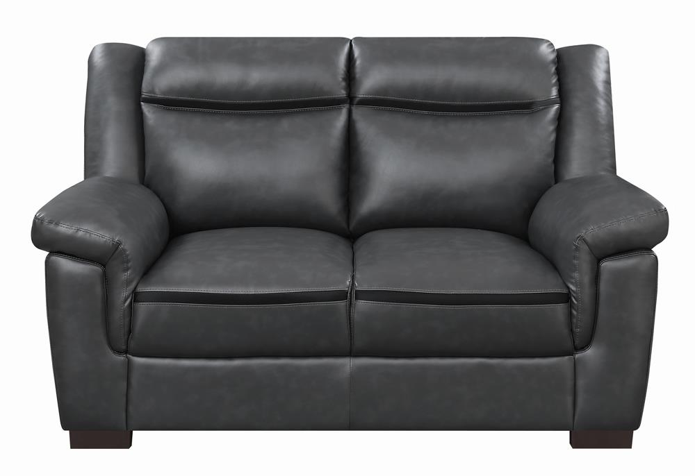 Arabella Upholstered Padded Arm Sofa Grey