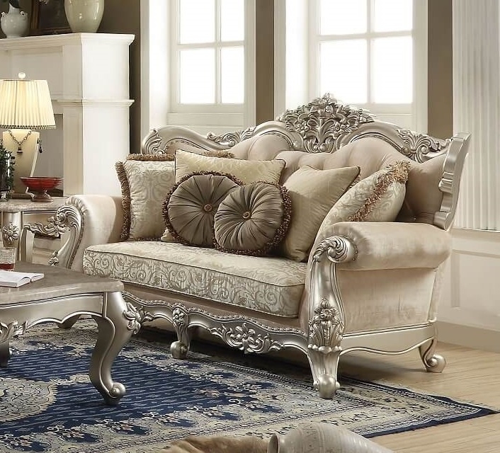 Bently Fabric Tufted Living Room Set
