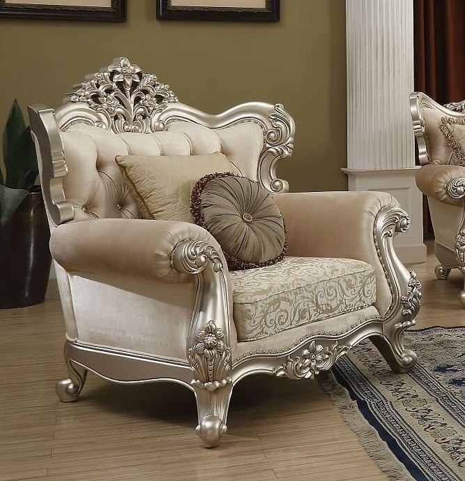 Bently Fabric Tufted Living Room Set