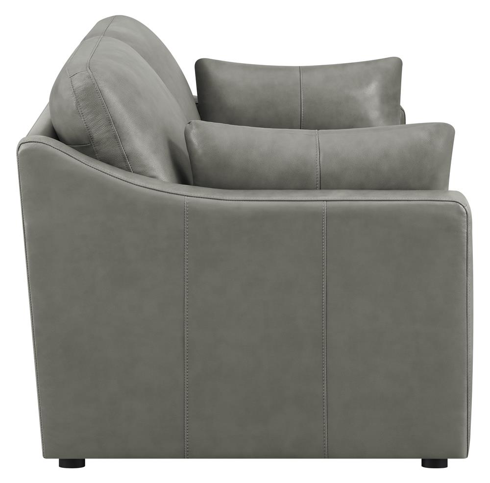 Grayson Sloped Arm Top Grain Leather Loveseat