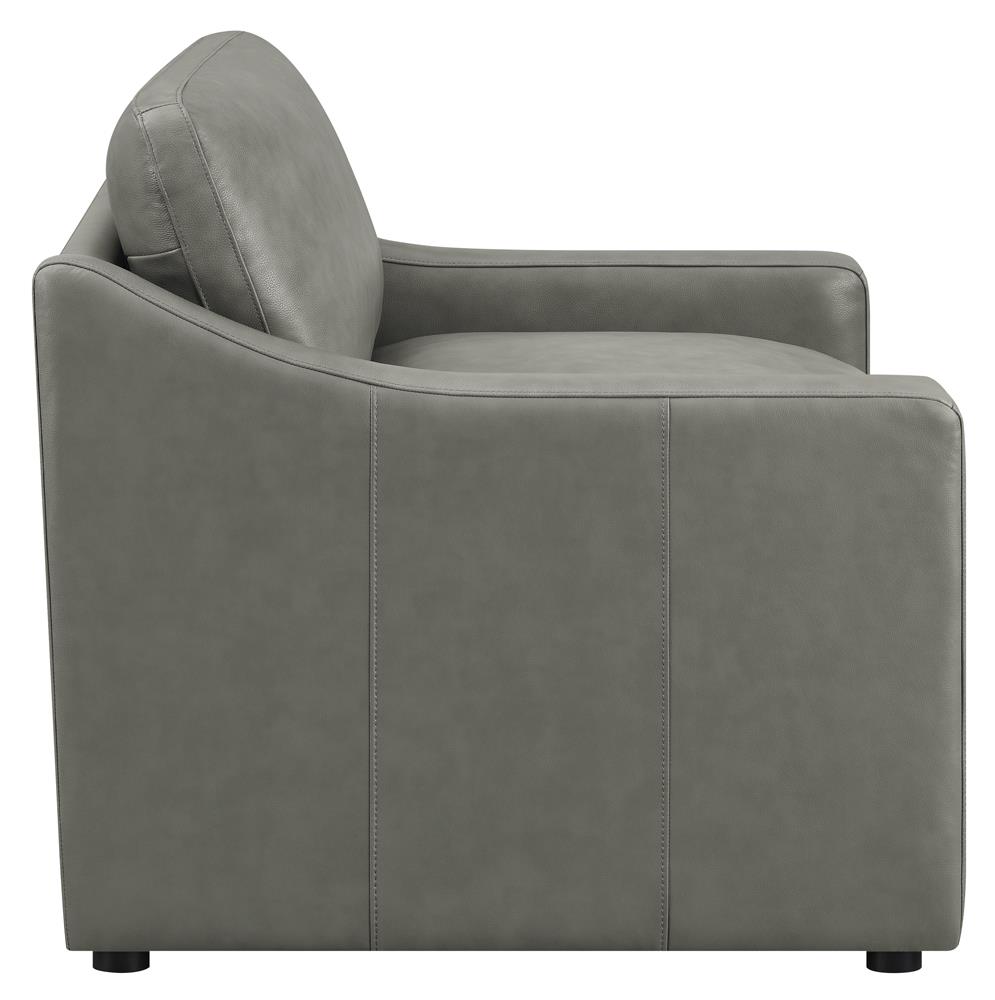 Grayson Sloped Arm Top Grain Leather Chair
