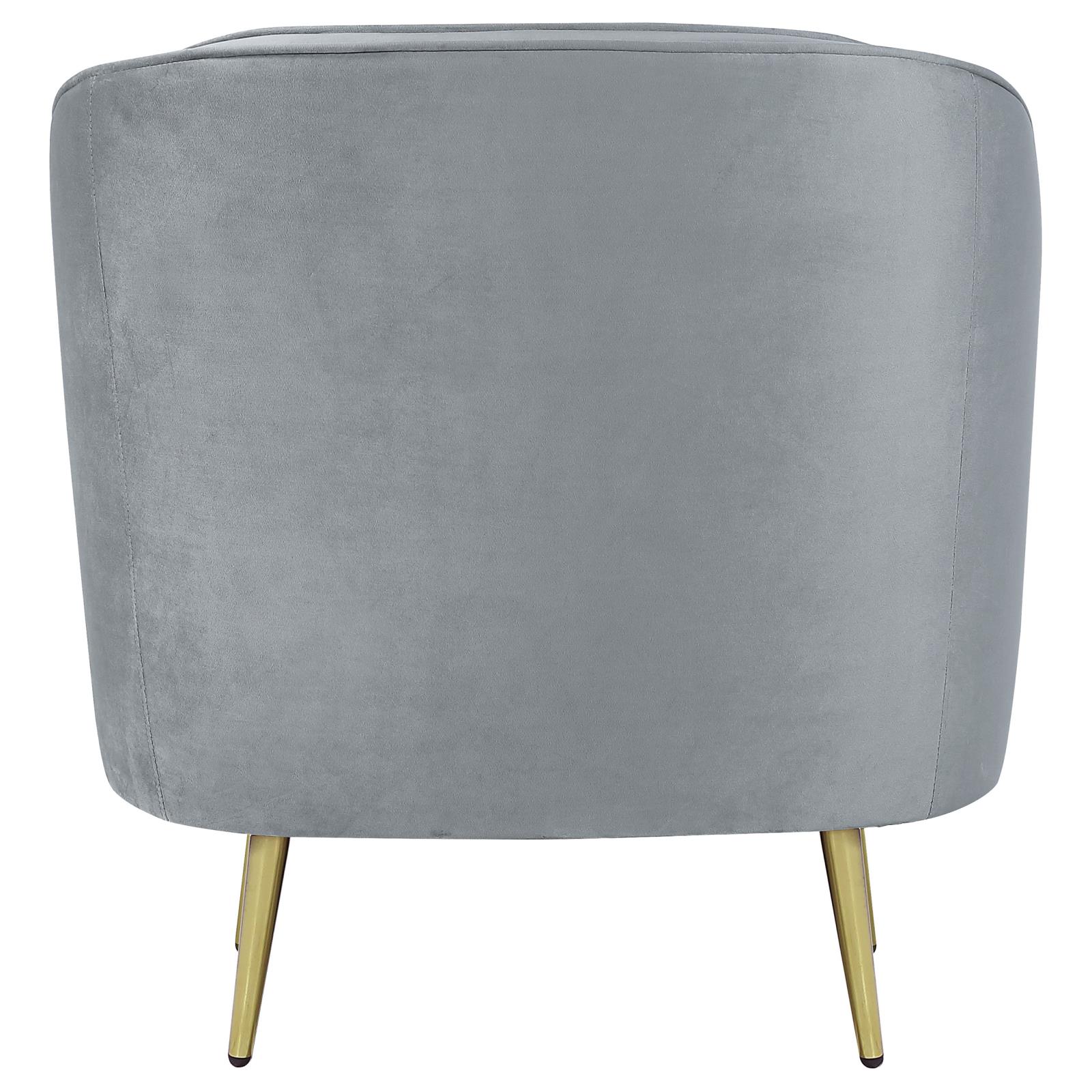Sophia Channel Tufted Back Velvet Living Room Set
