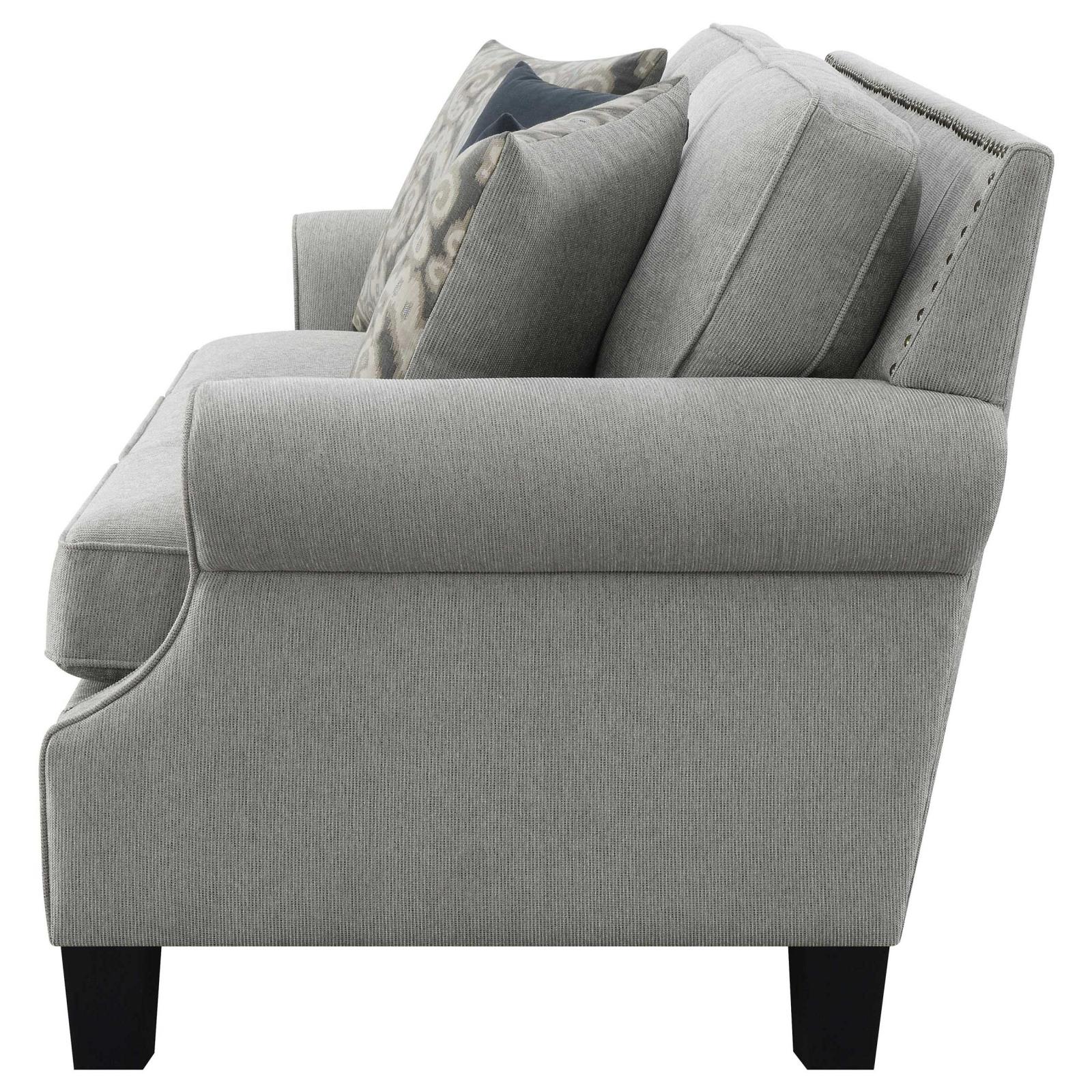 Sheldon Woven Fabric Living Room Set with Rolled Arms