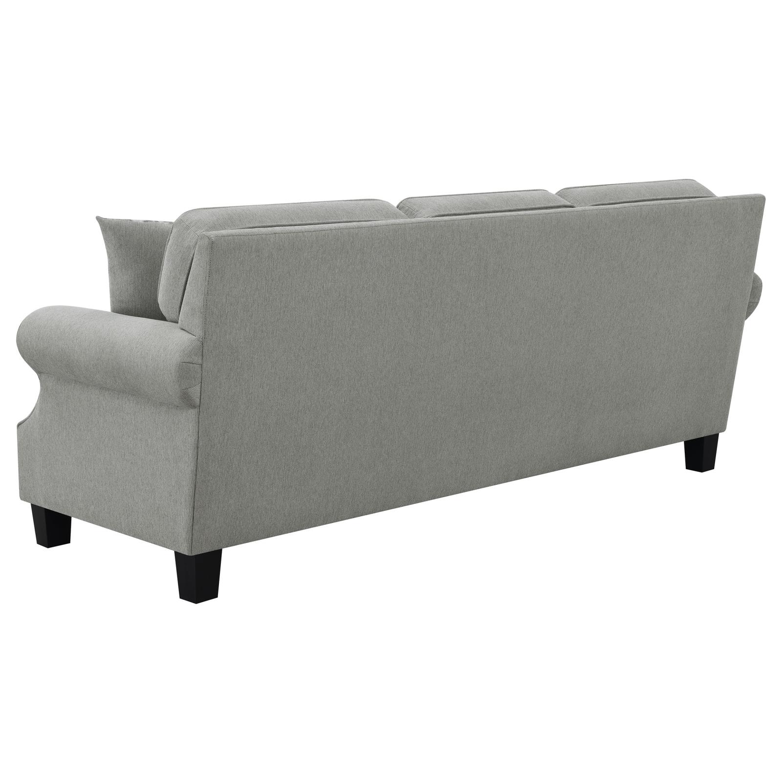 Sheldon Woven Fabric Living Room Set with Rolled Arms