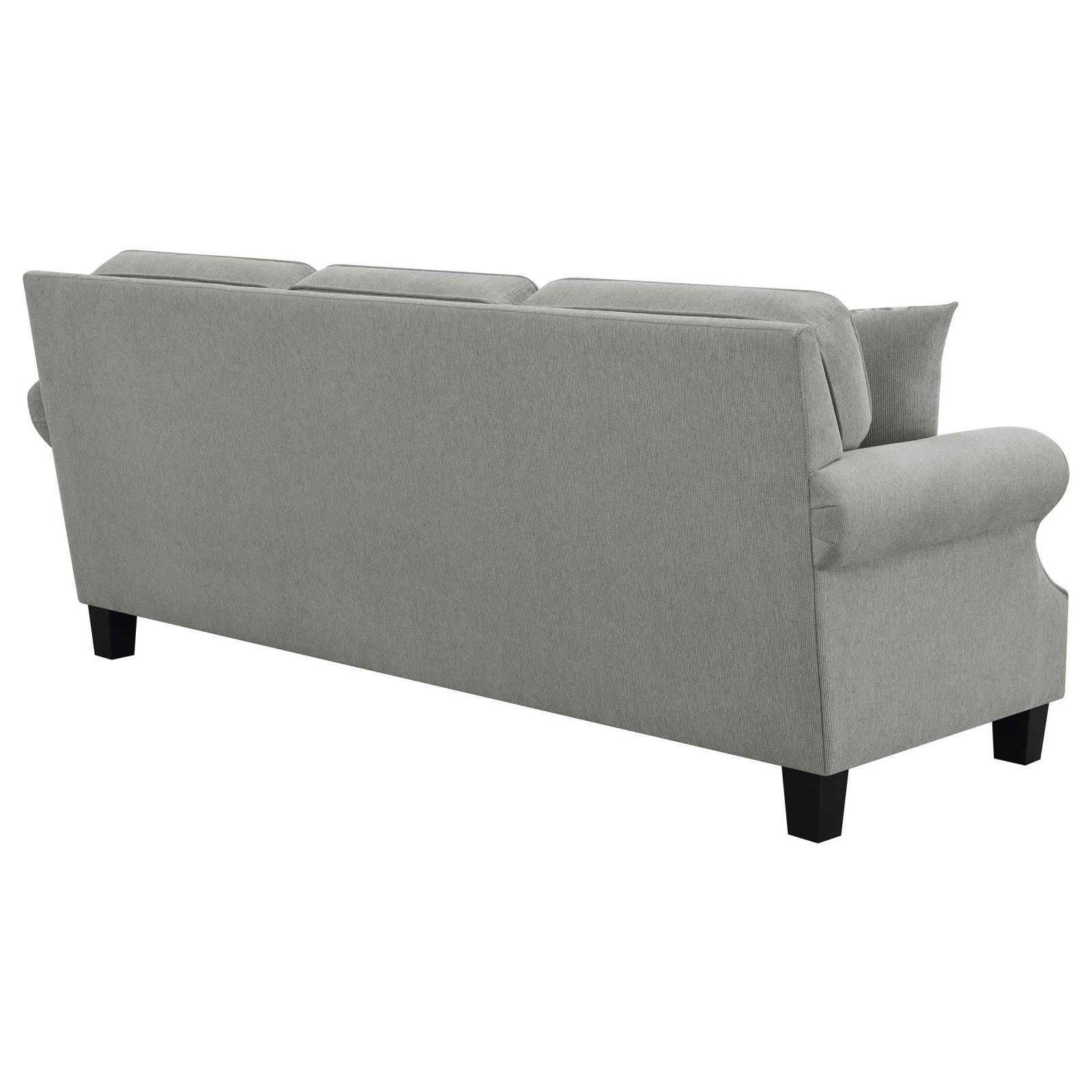 Sheldon Woven Fabric Living Room Set with Rolled Arms