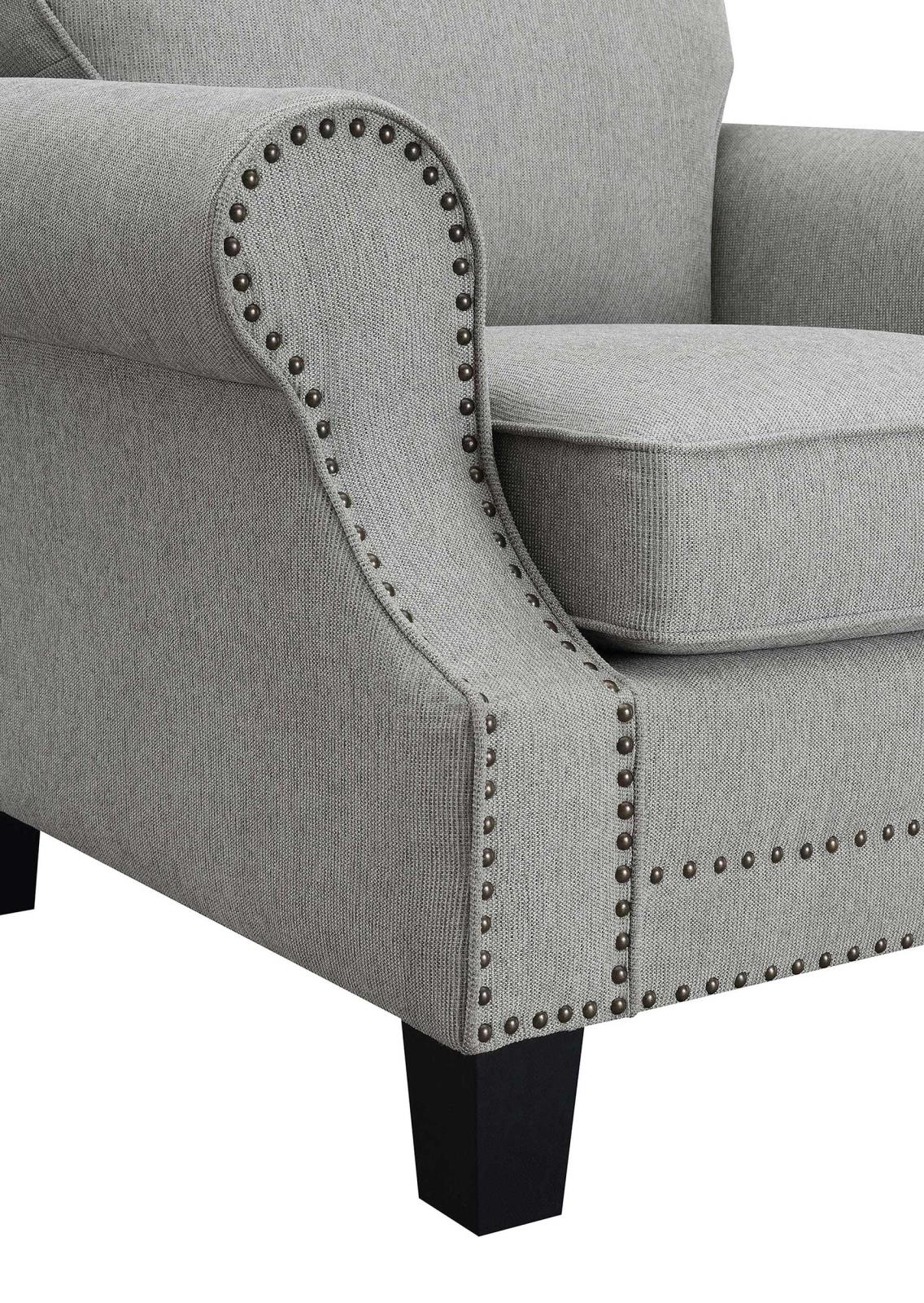 Sheldon Woven Fabric Living Room Set with Rolled Arms