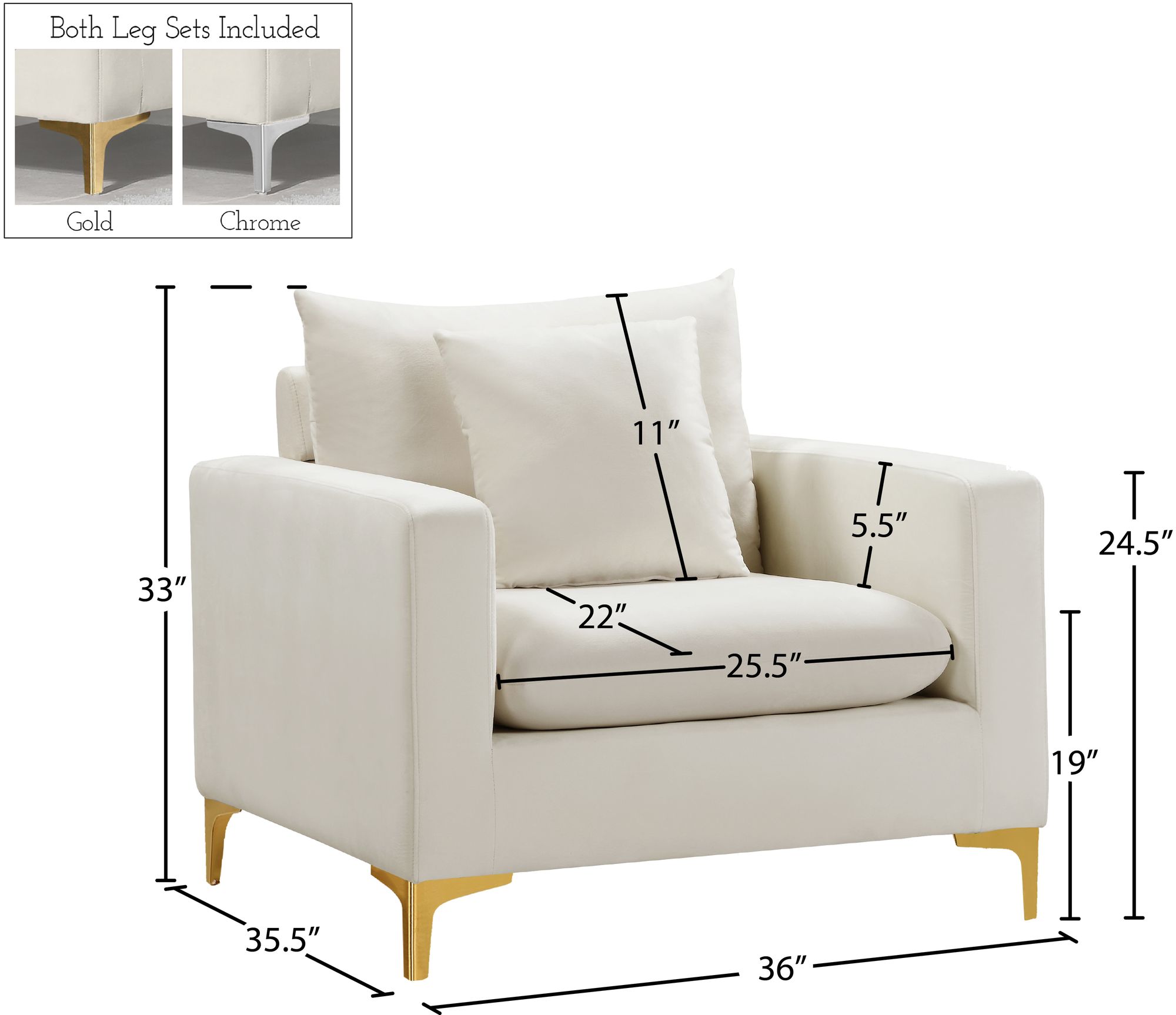 Naomi Velvet Chair