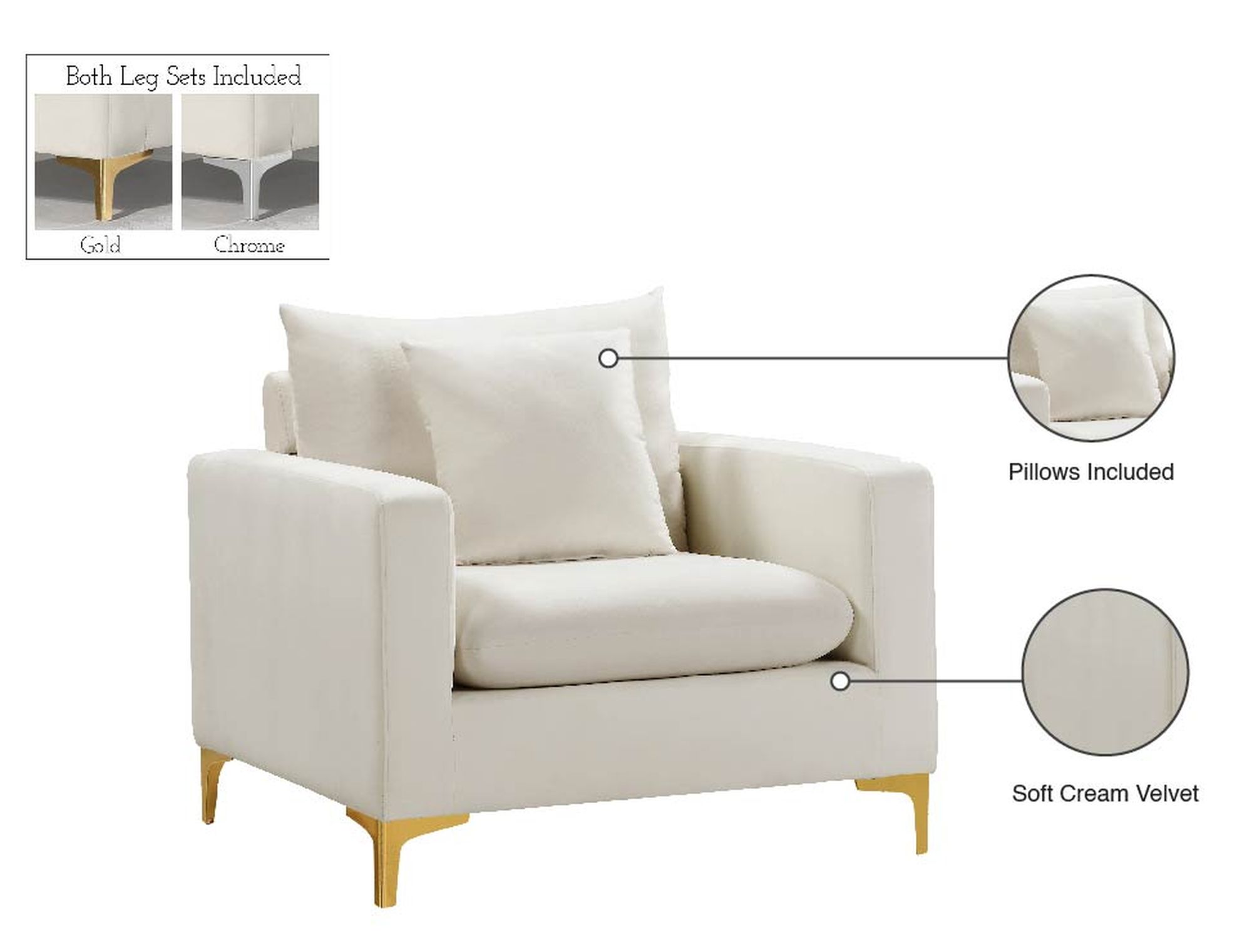 Naomi Velvet Chair