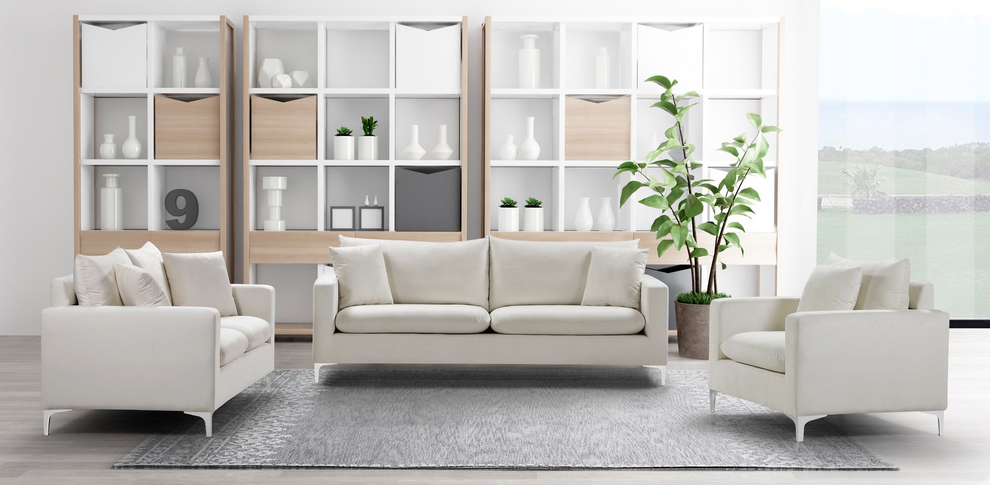 Naomi Velvet Loveseat