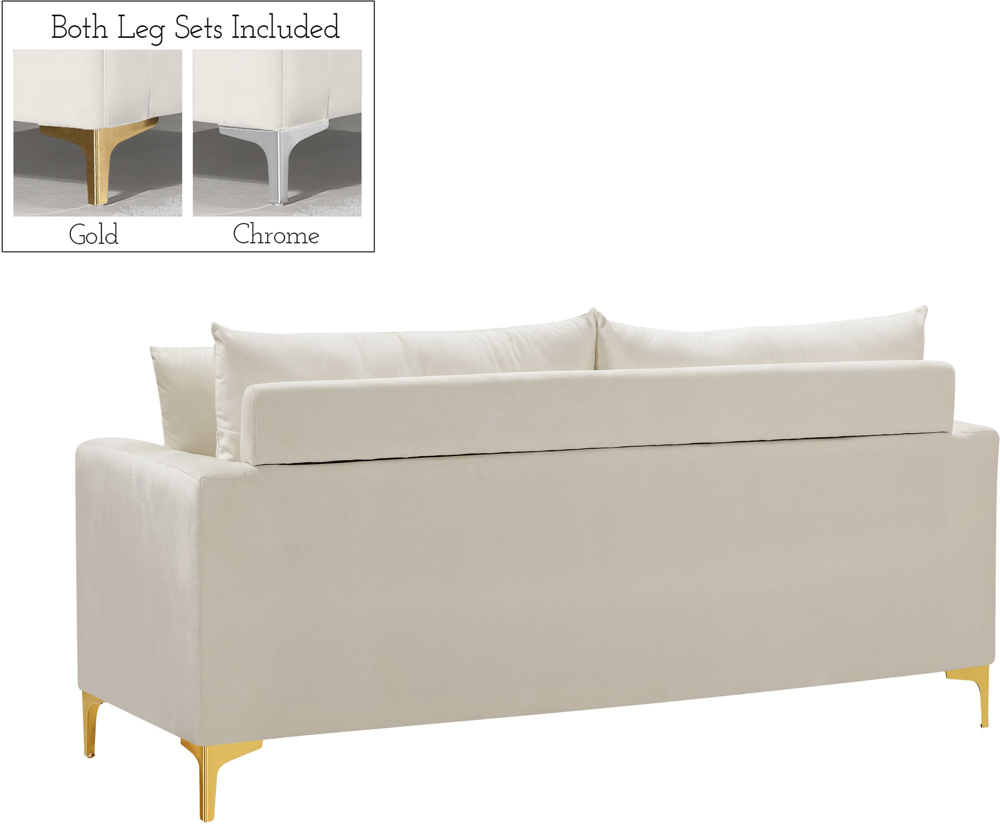 Naomi Velvet Loveseat