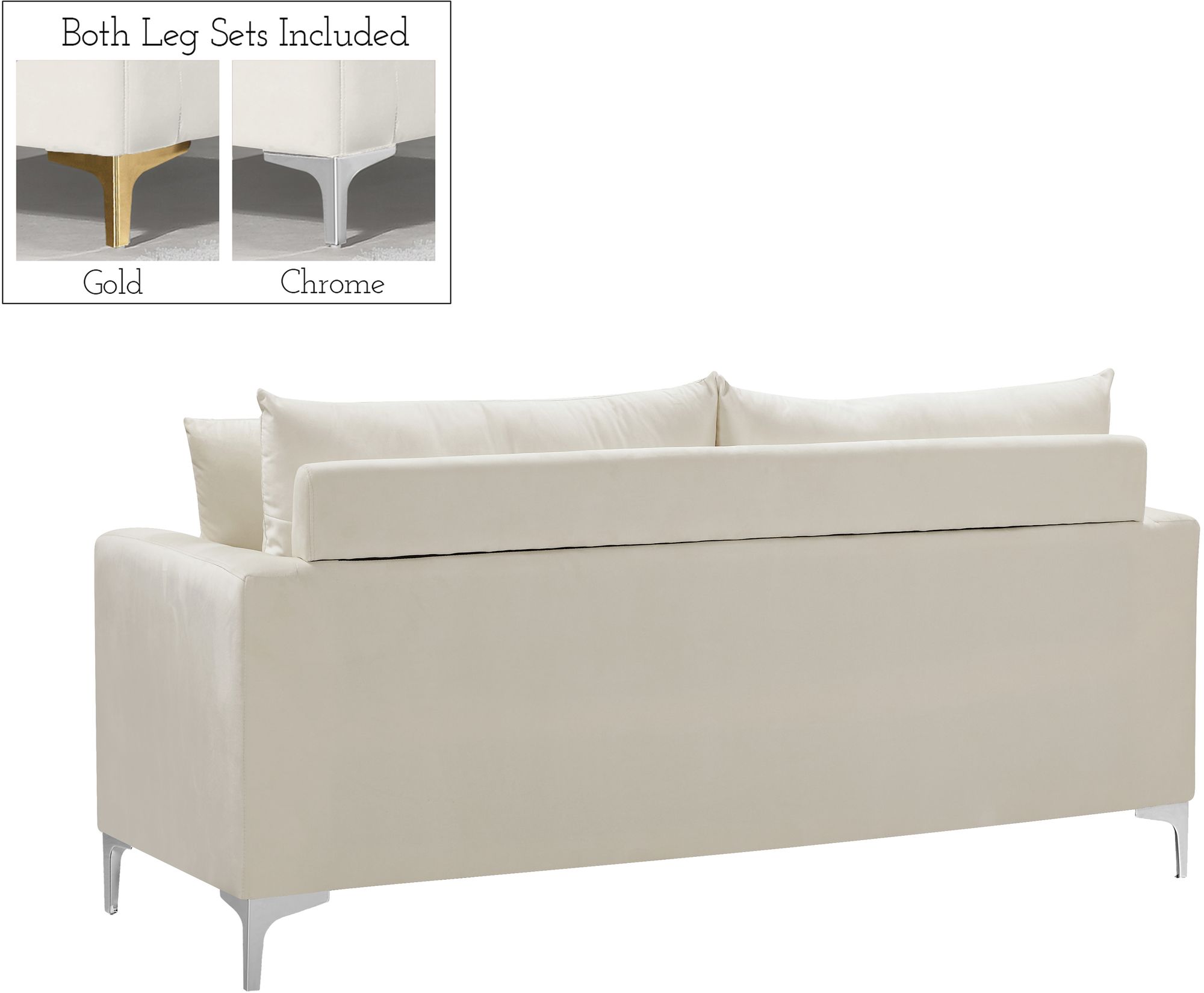 Naomi Velvet Loveseat