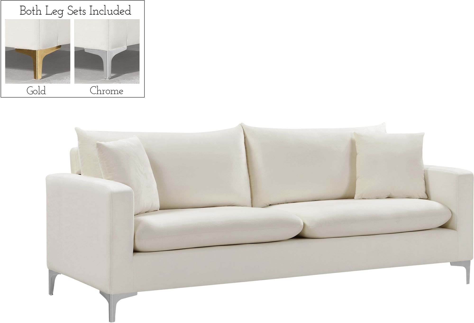 Naomi Velvet Sofa