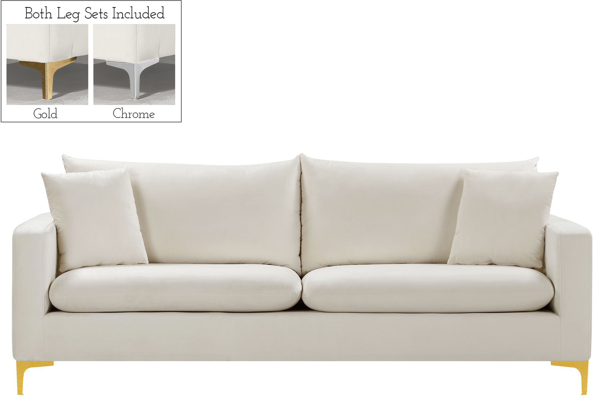 Naomi Velvet Sofa