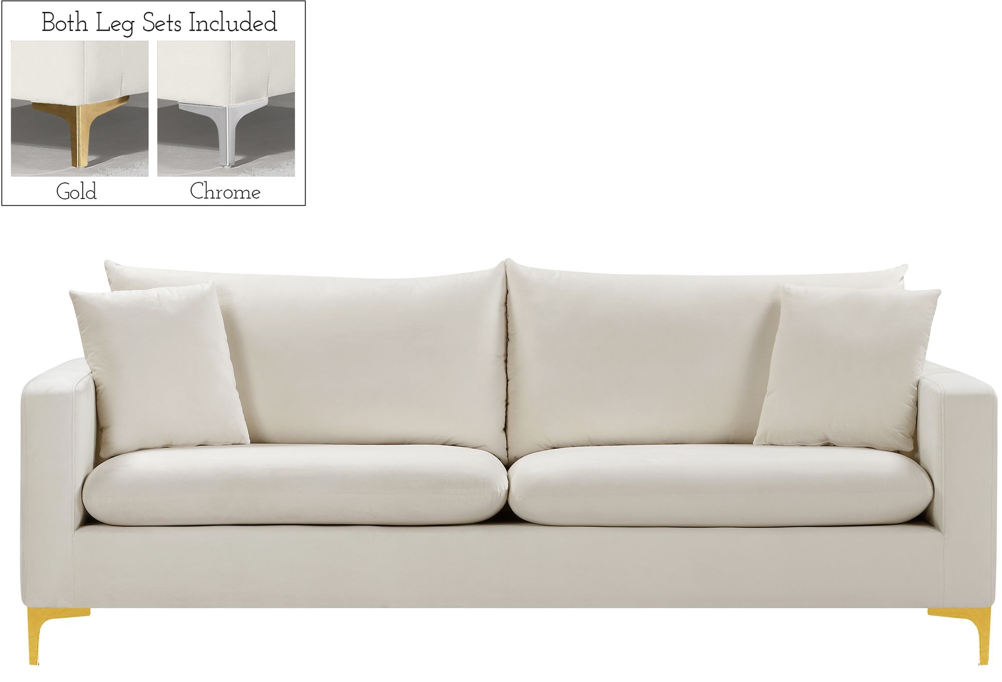 Naomi Velvet Sofa