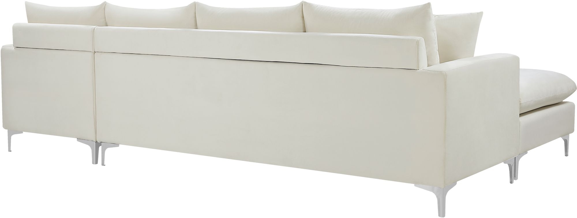 Naomi 110" Velvet Reversible Sectional
