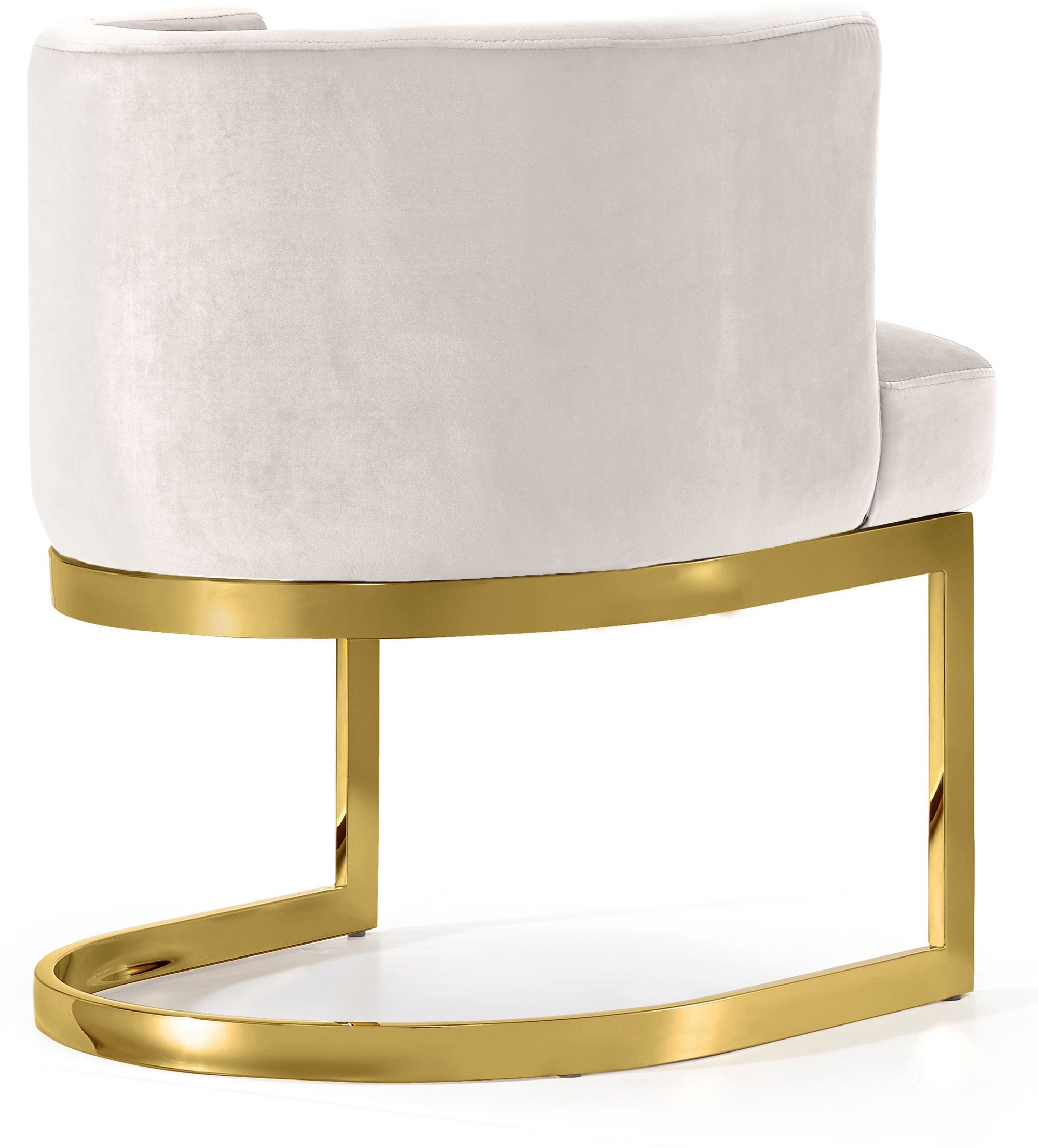Gianna Velvet Dining Chair with Gold Stainless Steel Base