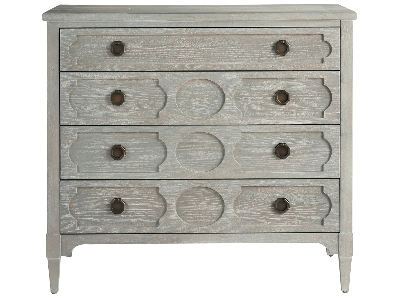 Platinum Sand Birch Gloss Modern Italian Large Dresser Chest of Drawers