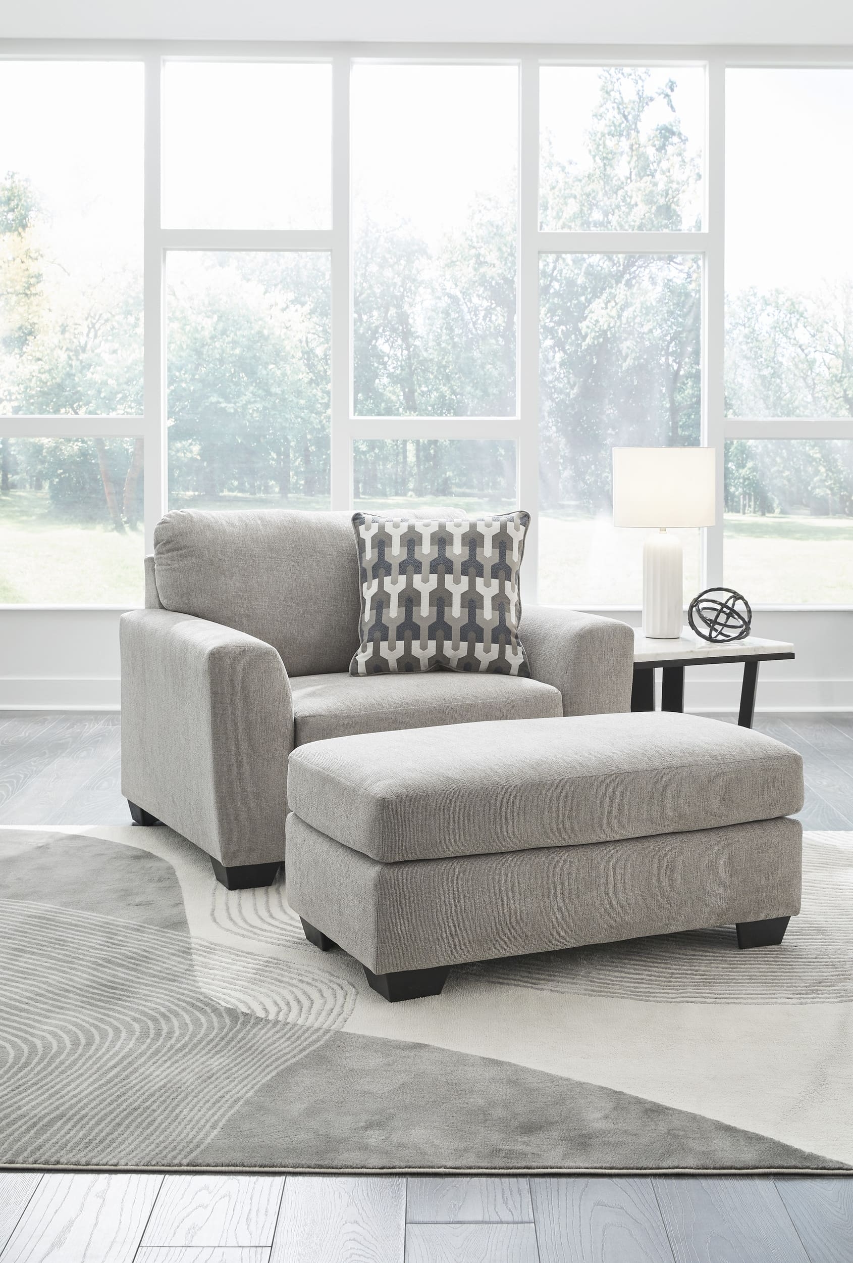Avenal Park Polyester Ottoman