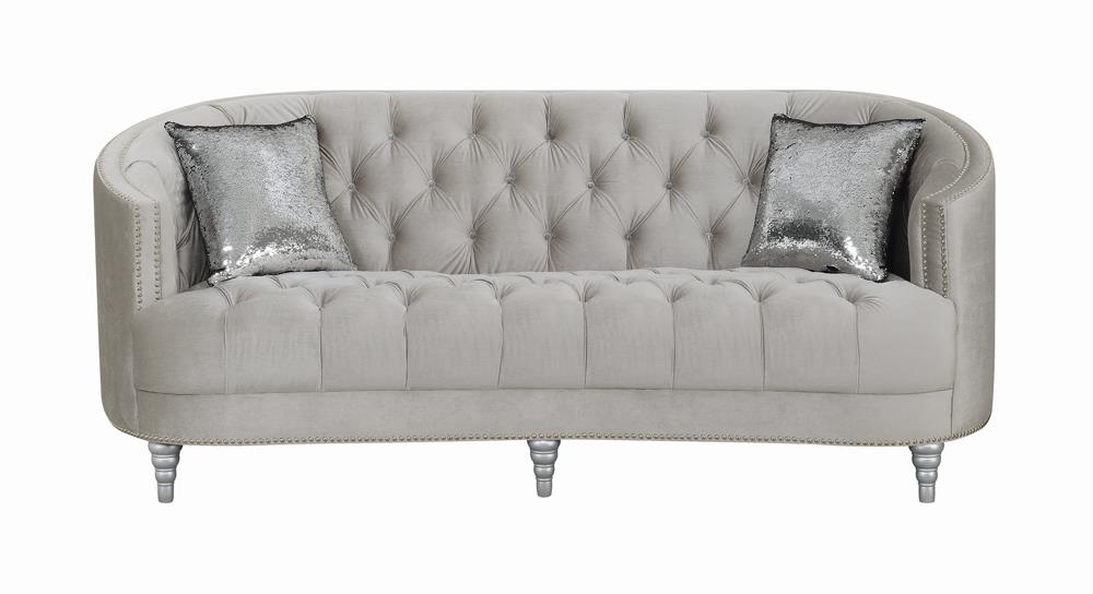 Avonlea Sloped Arm Tufted Fabric Living Room Set