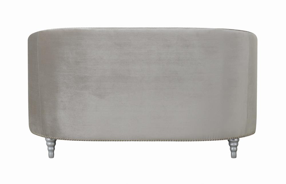 Avonlea Sloped Arm Tufted Fabric Loveseat