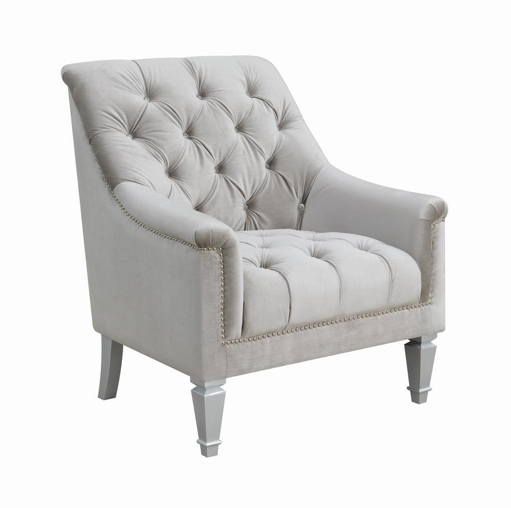 Avonlea Sloped Arm Tufted Fabric Chair