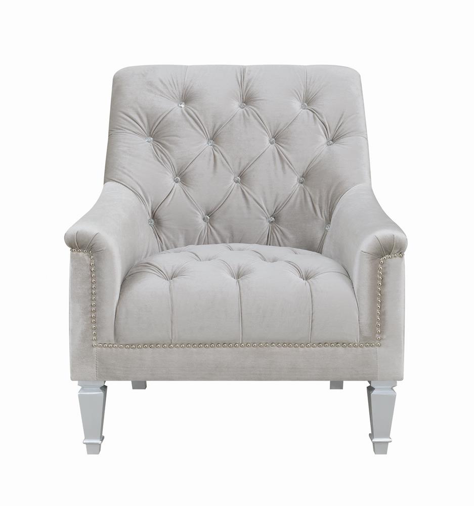 Avonlea Sloped Arm Tufted Fabric Living Room Set