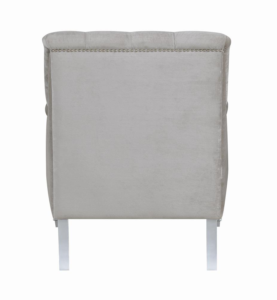 Avonlea Sloped Arm Tufted Fabric Chair