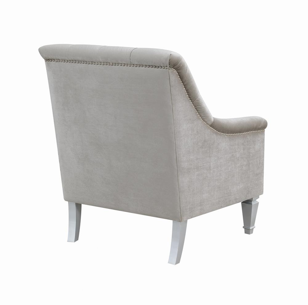 Avonlea Sloped Arm Tufted Fabric Living Room Set