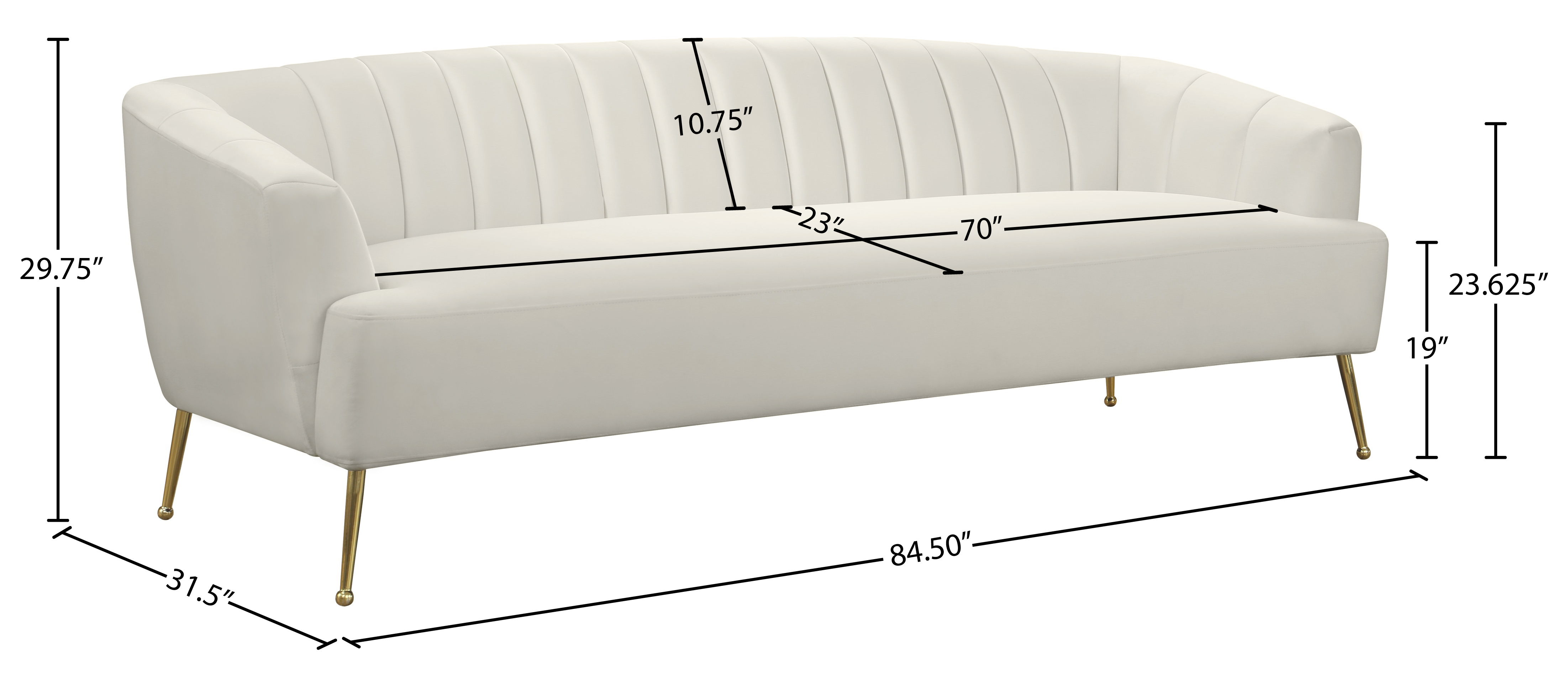 Tori Velvet Sofa
