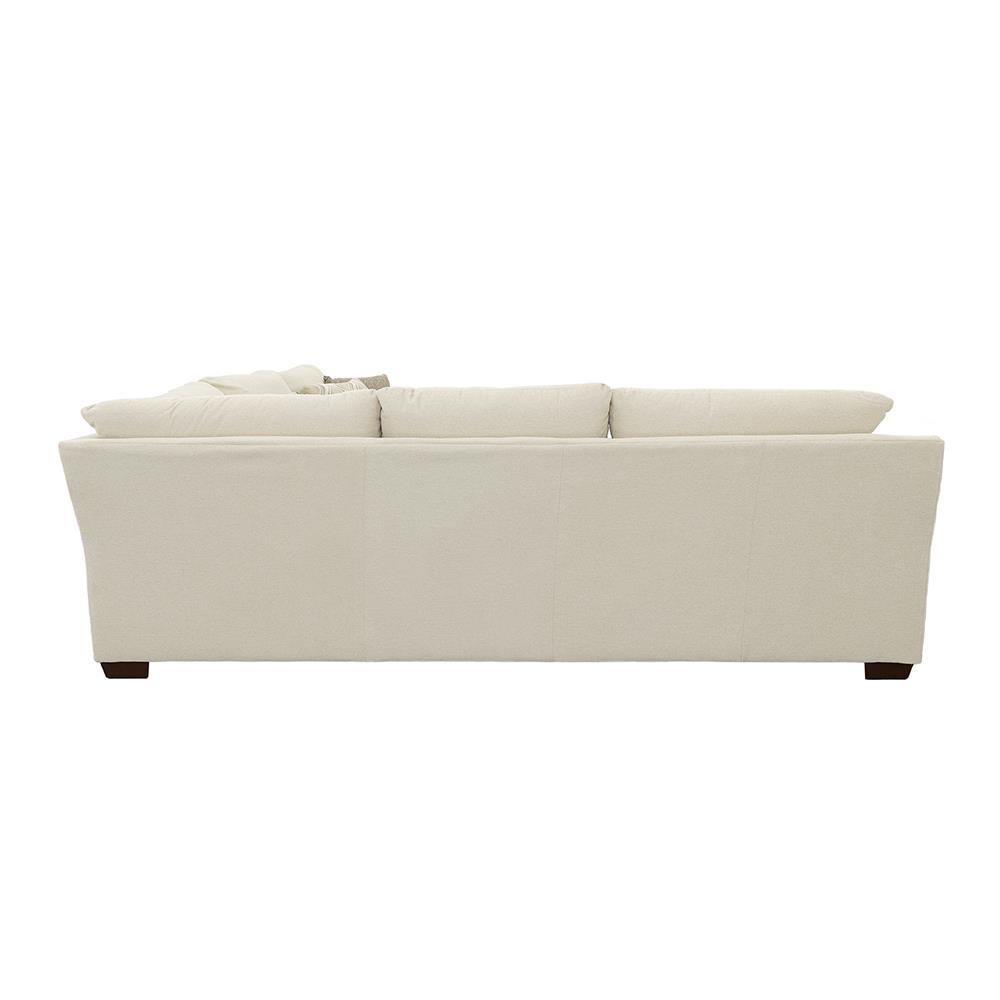 Aria Fabric L-Shape Sectional with Nailhead