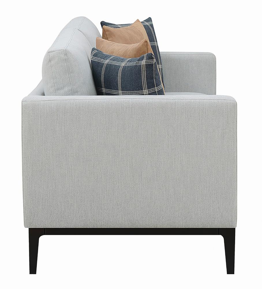 Coaster Fine Furniture Apperson 2-Piece Living Room Set Light Grey