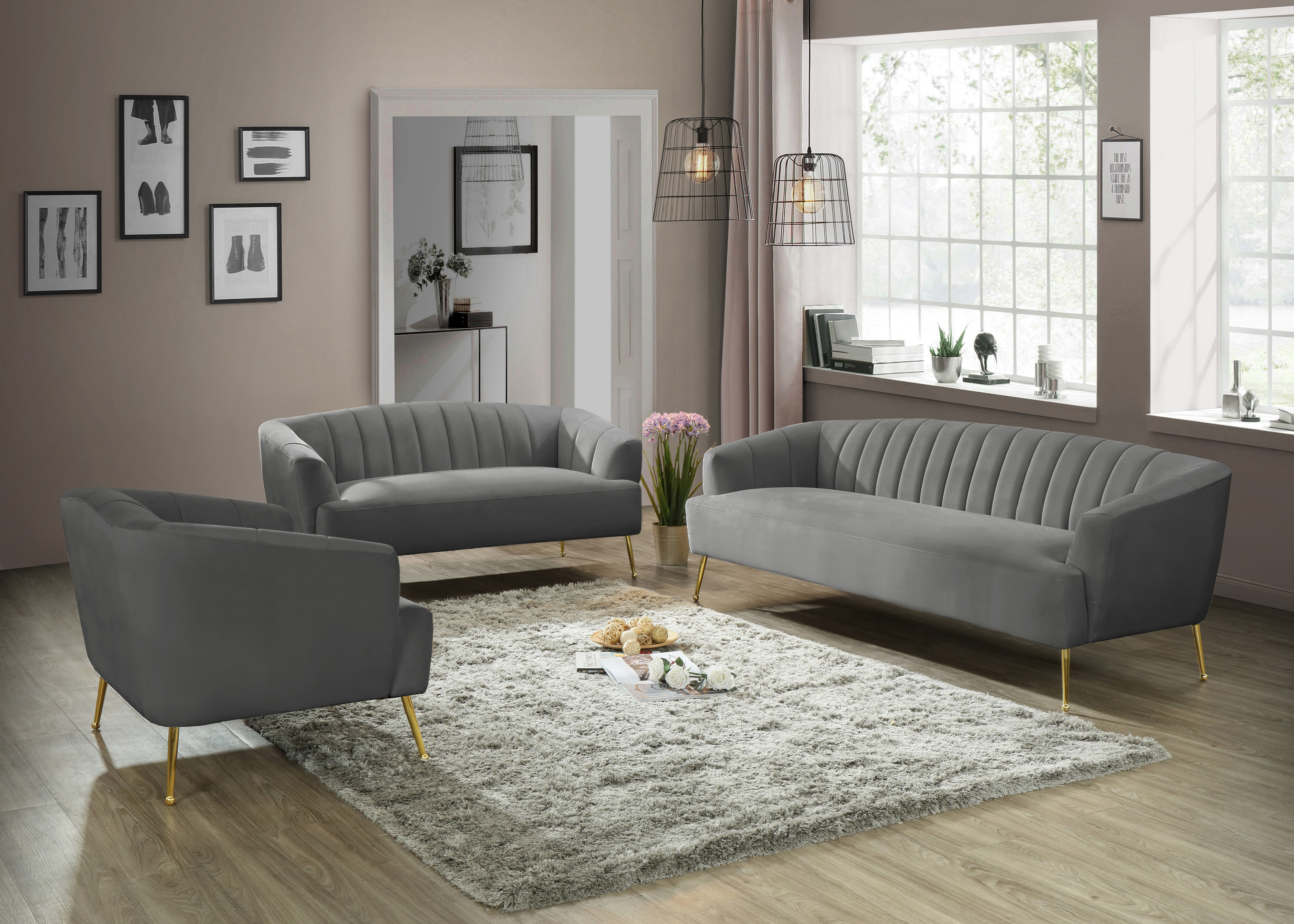 Tori Velvet Sofa