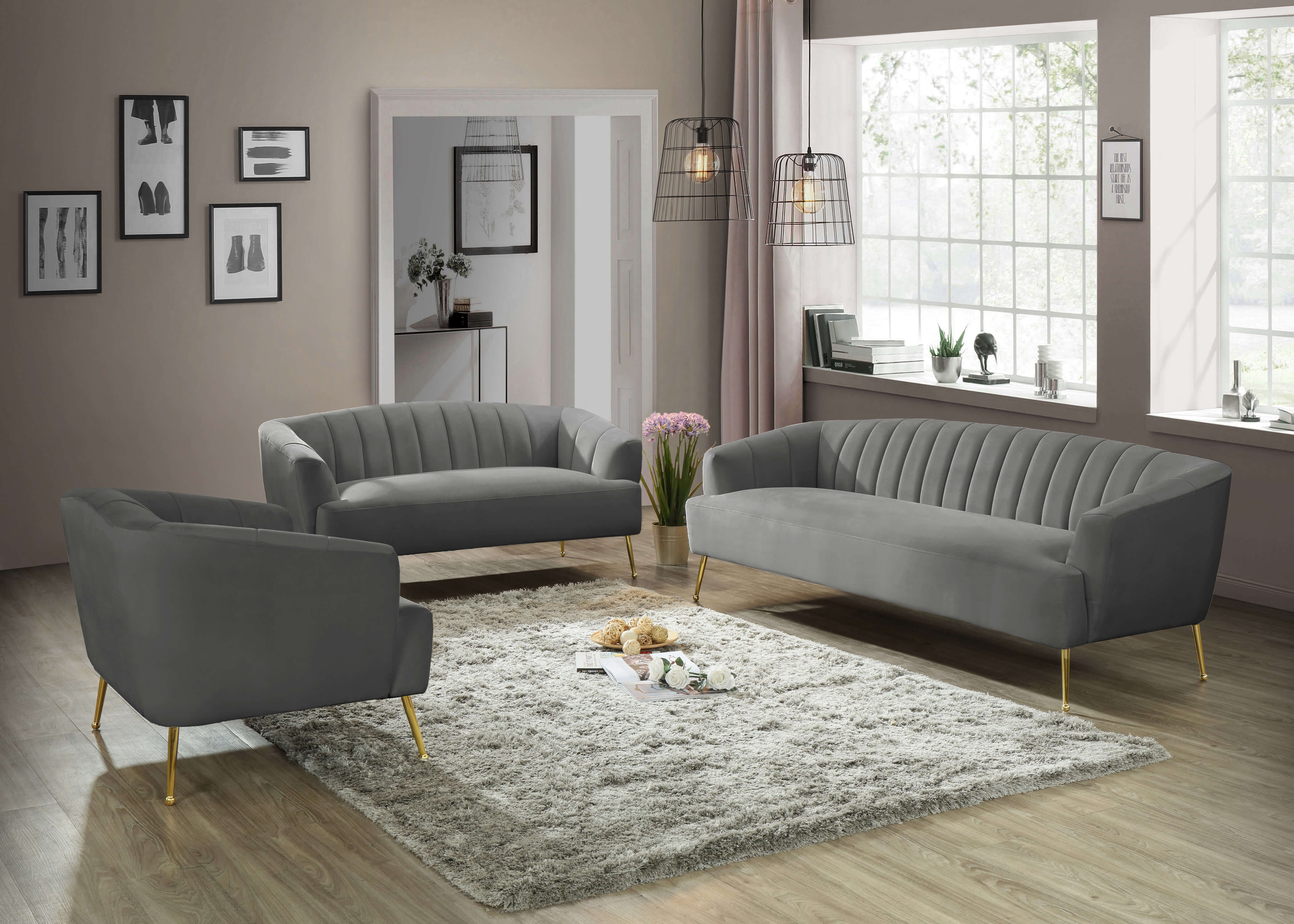 Tori Velvet Sofa