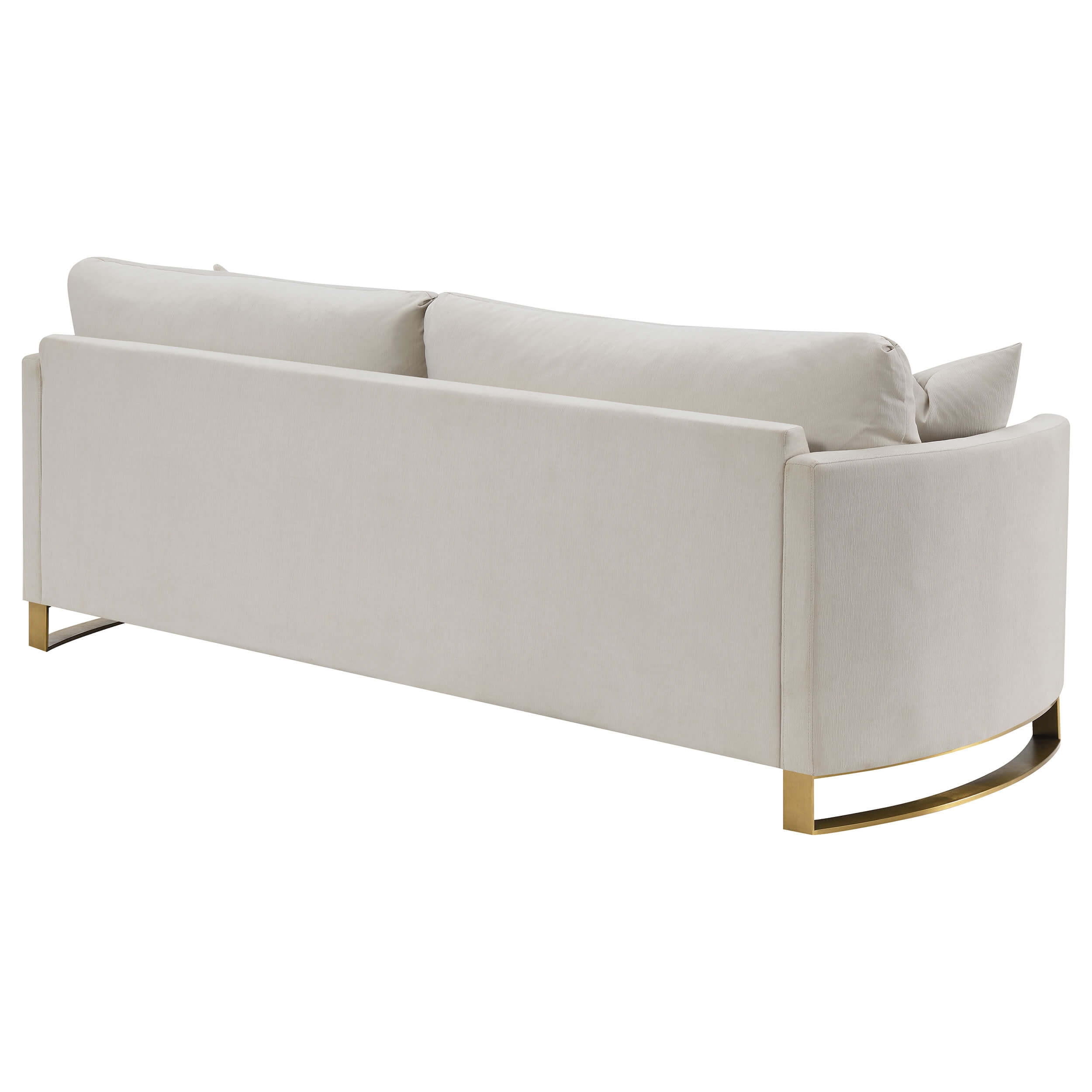 Corliss Chenille Arched Arms Living Room Set