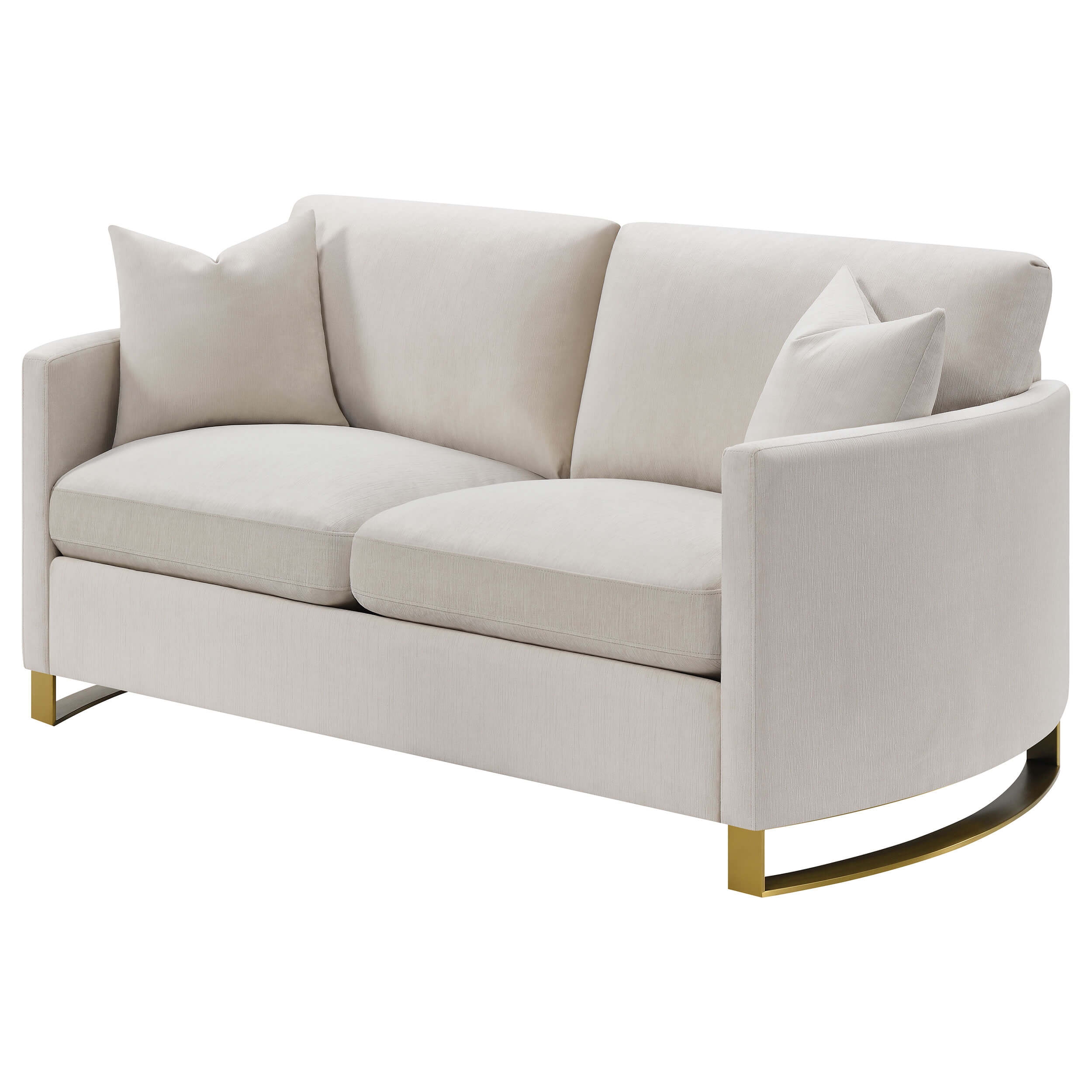 Corliss 3-piece Upholstered Arched Arm Sofa Set Beige