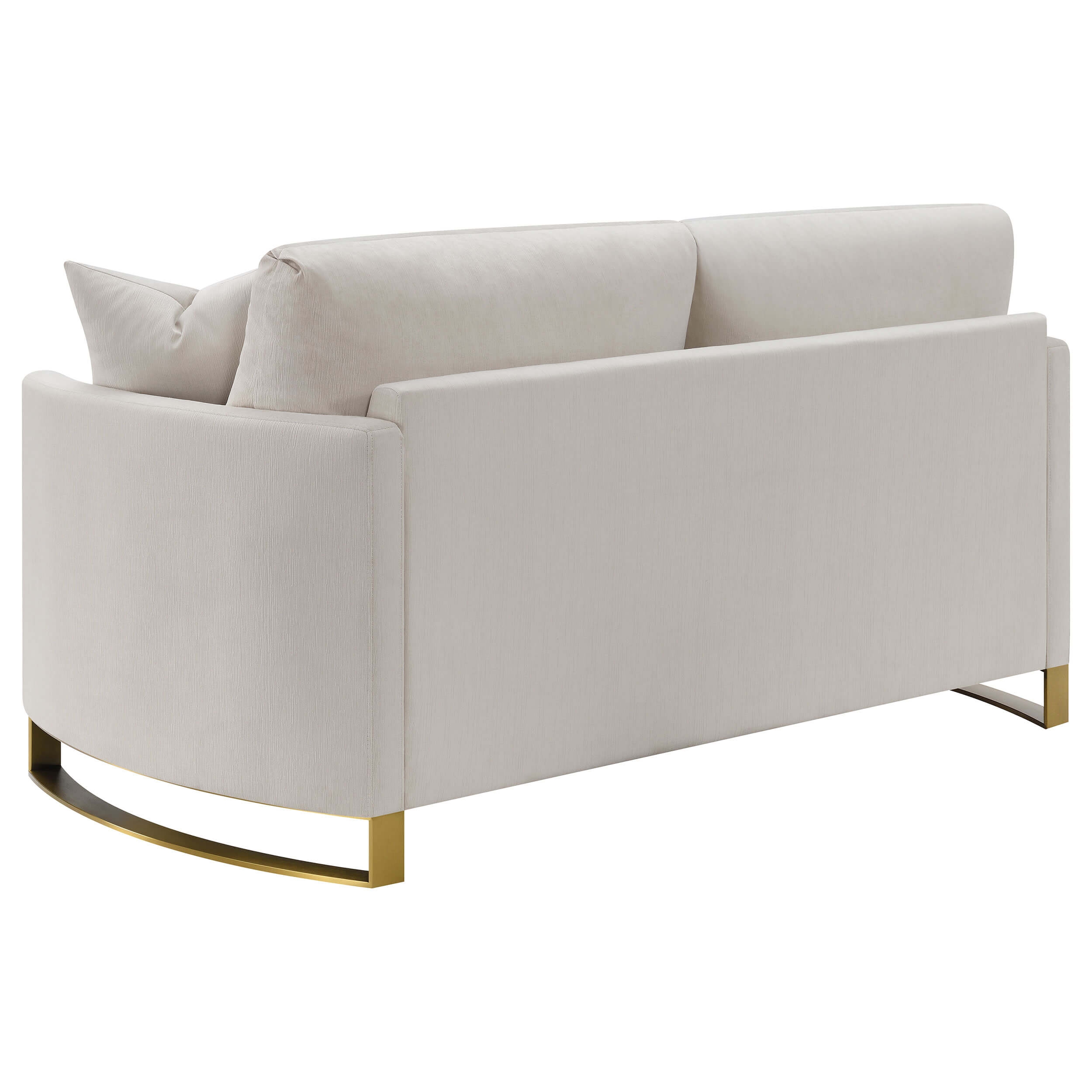 Corliss Chenille Arched Arms Living Room Set