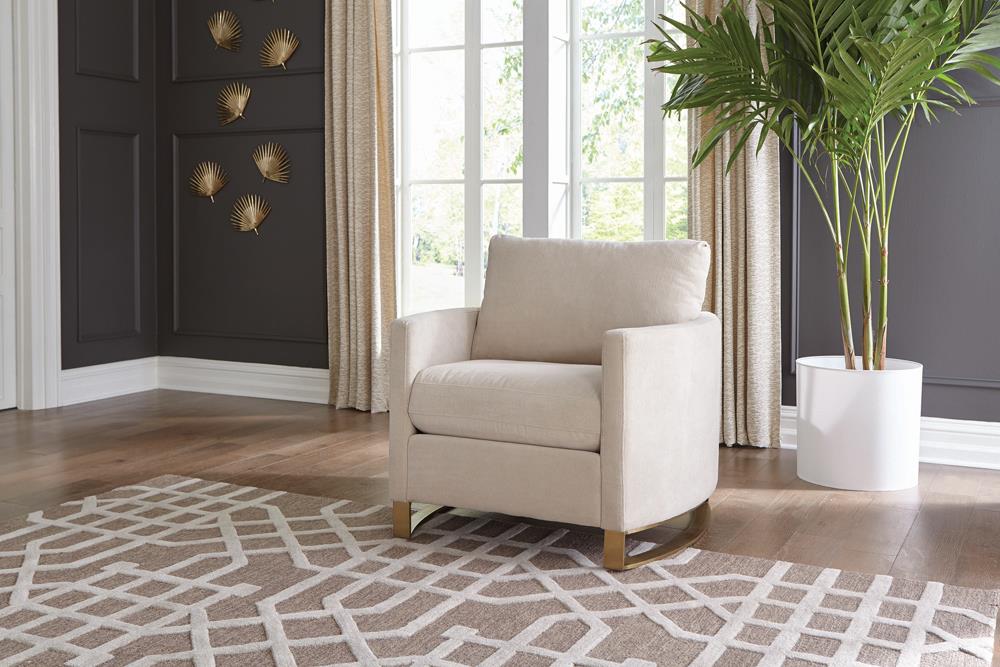 Corliss Chenille Arched Arms Chair