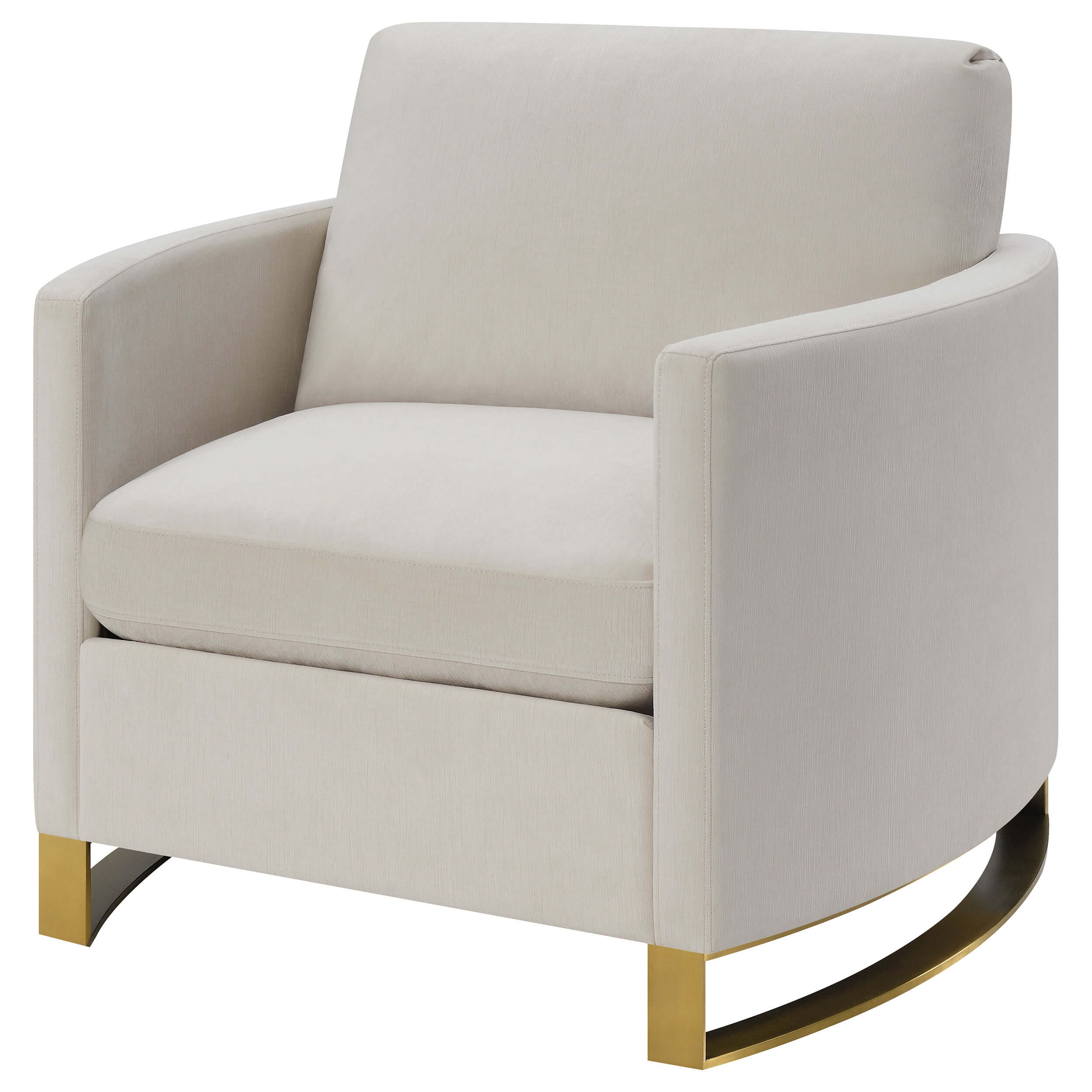 Corliss Chenille Arched Arms Living Room Set