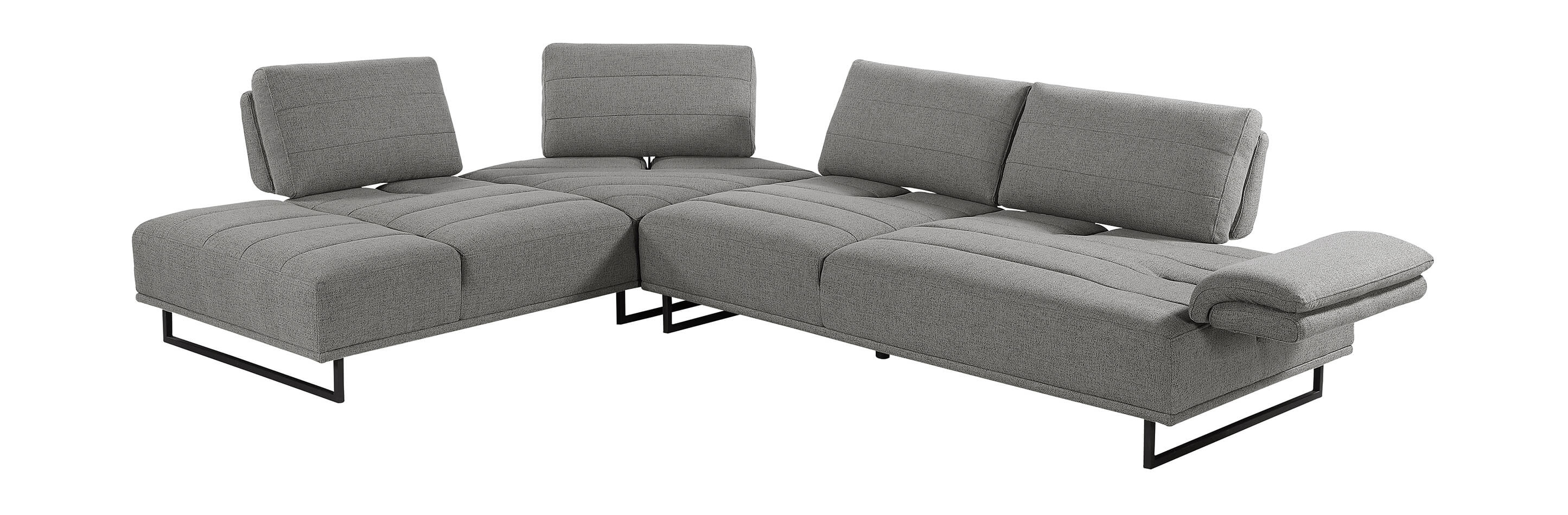 Arden 2-piece Adjustable Back Sectional Taupe