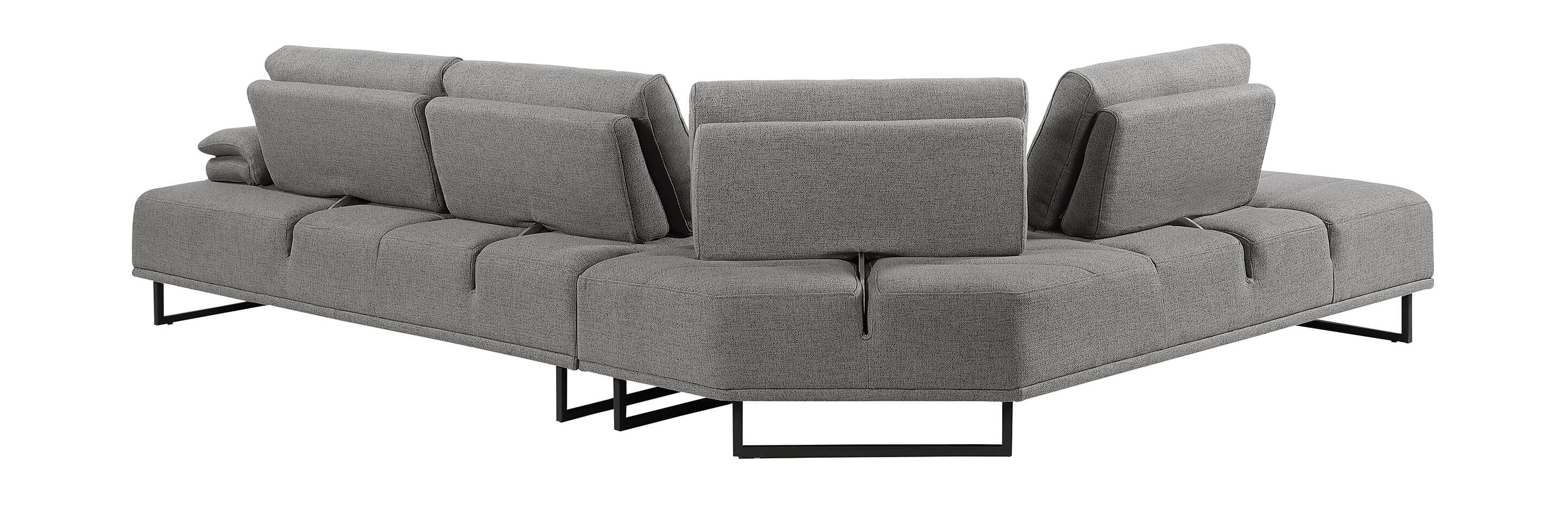 Arden L-Shaped 4-Seater Fabric Sectional Sofa