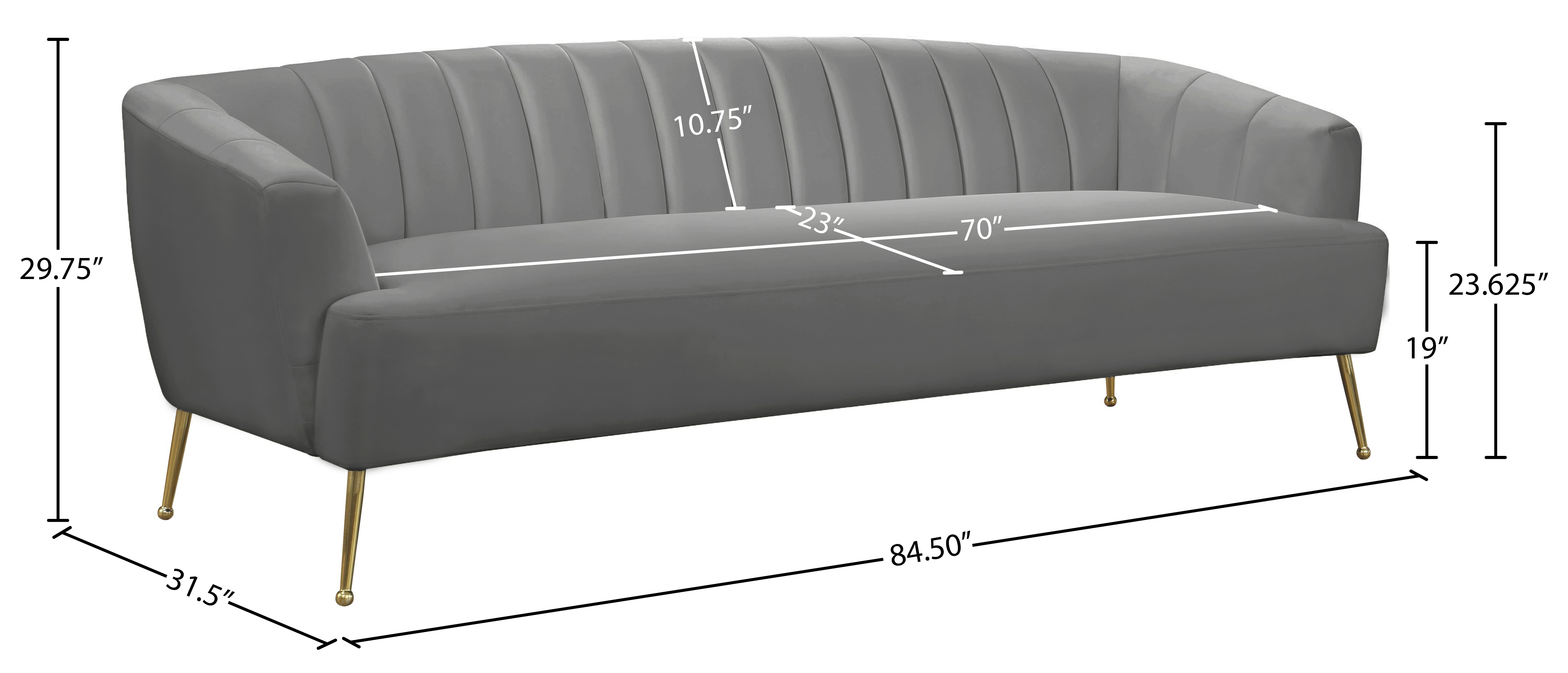 Tori Velvet Sofa