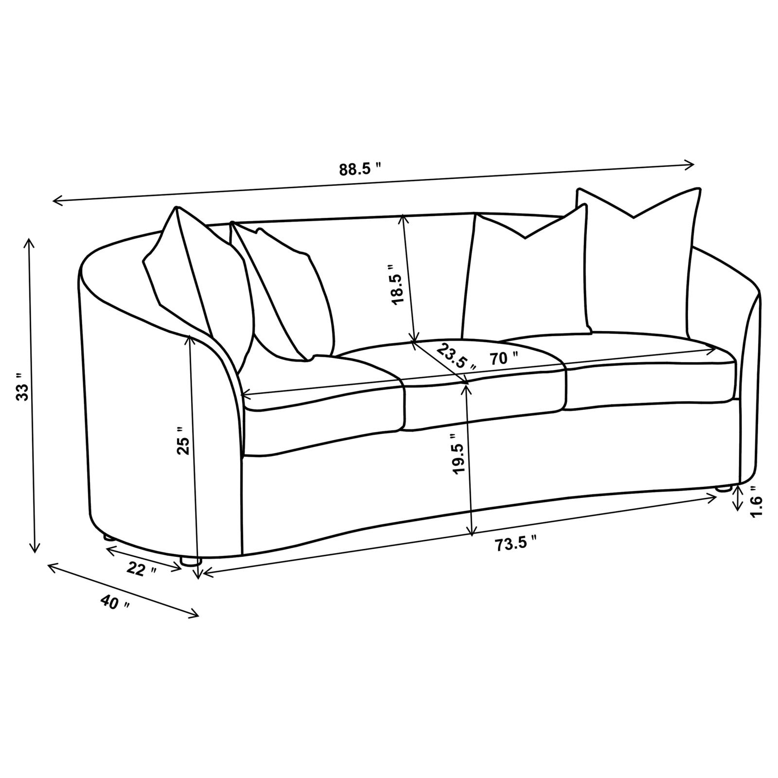 Rainn Fabric Tight Back Living Room Set