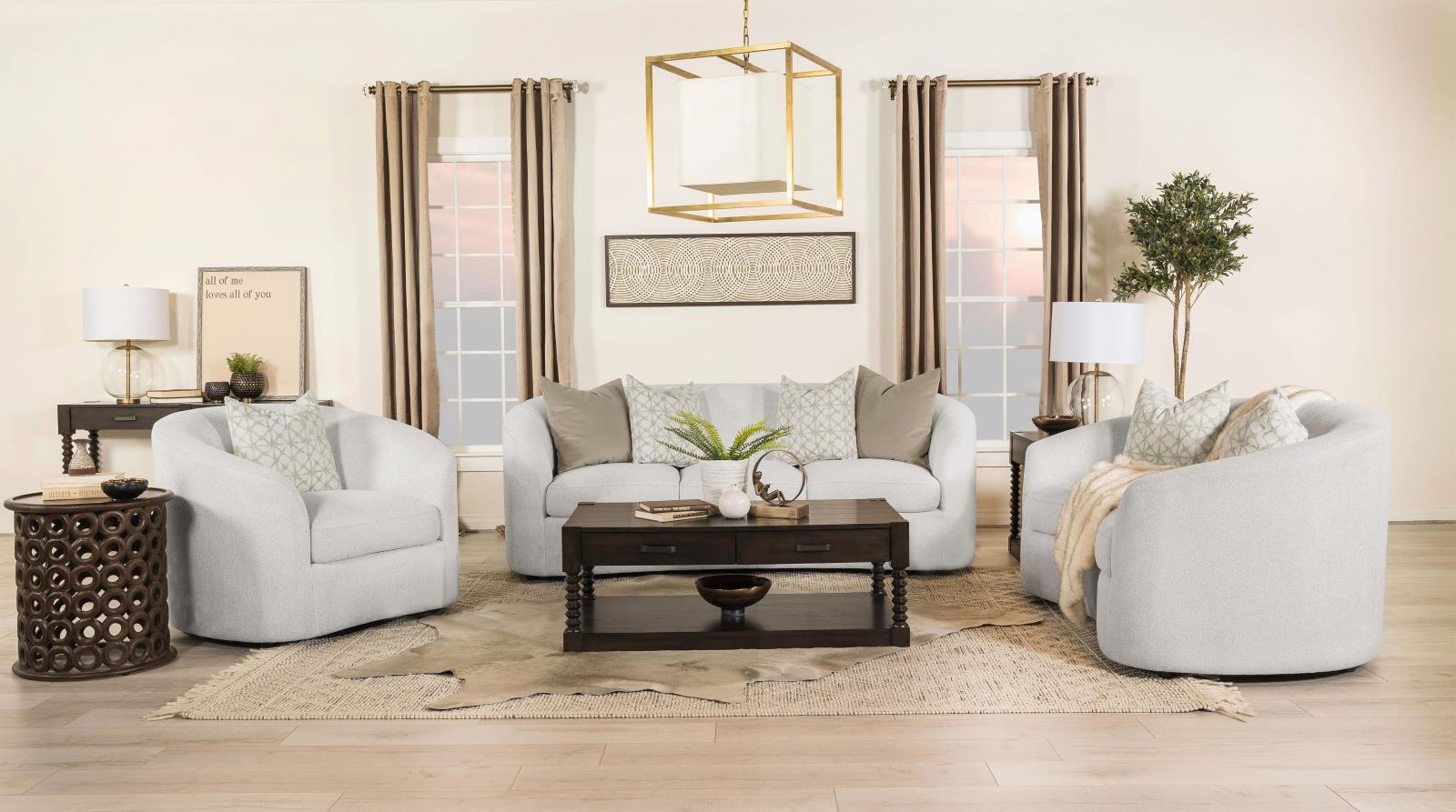 Rainn Fabric Tight Back Loveseat